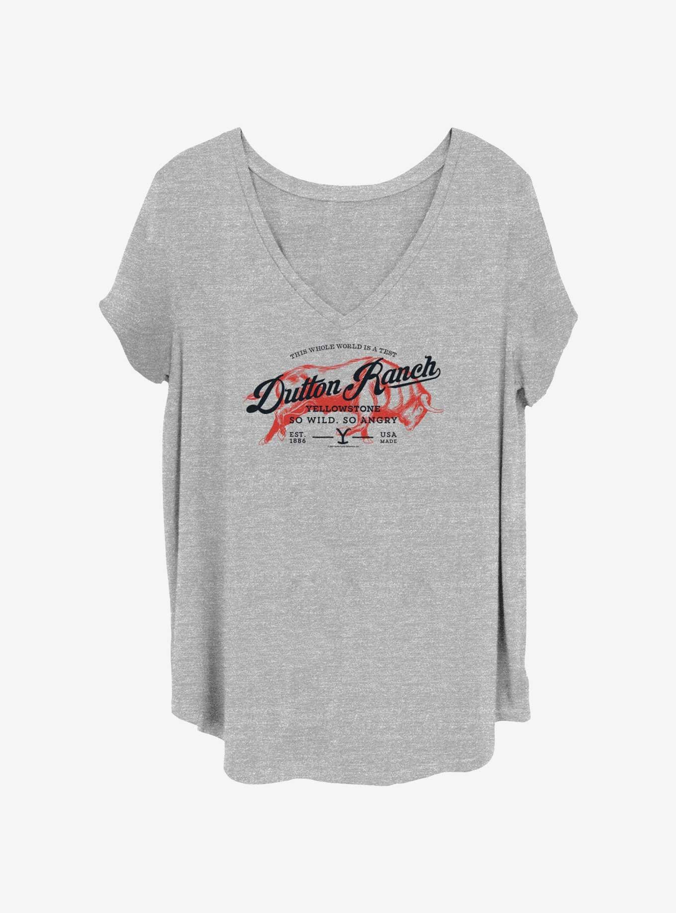 Yellowstone So Wild, So Angry Womens T-Shirt Plus Size