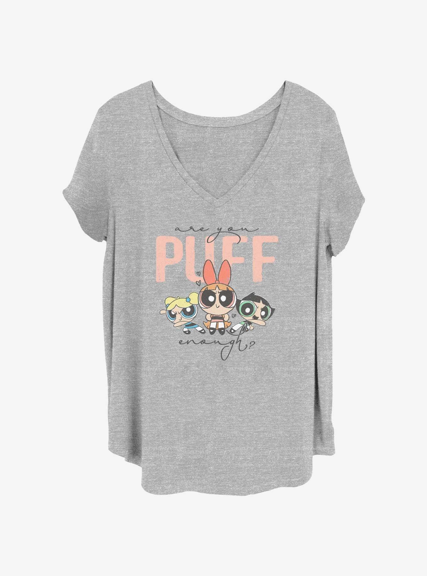 The Powerpuff Girls Puff Enough Womens T-Shirt Plus Size, HEATHER GR, hi-res