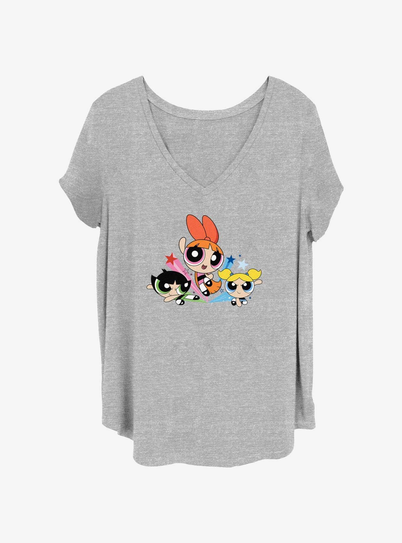 The Powerpuff Girls Trio Womens T-Shirt Plus Size, , hi-res