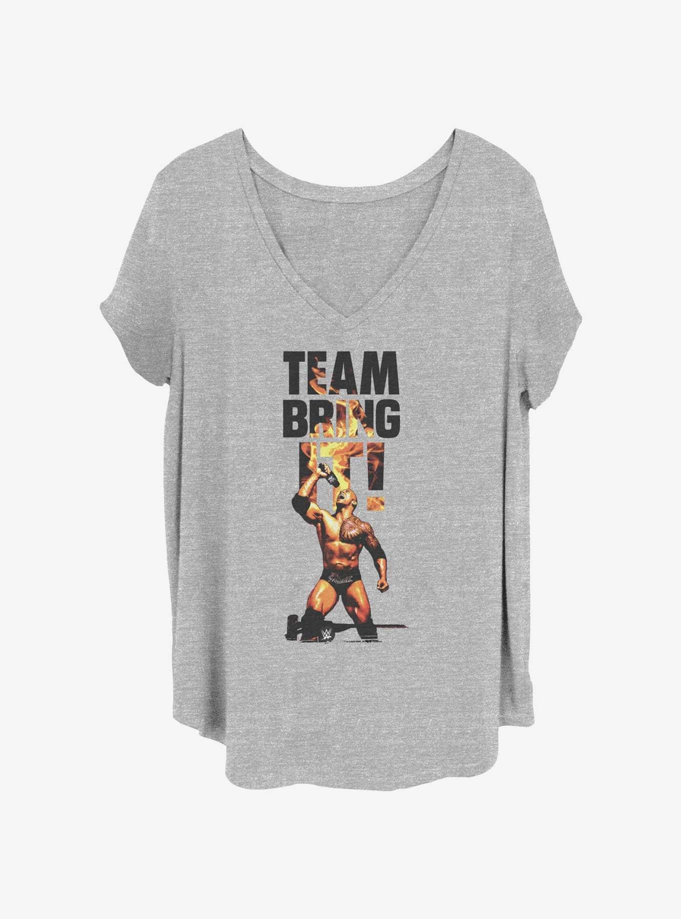 WWE Team Bring It Womens T-Shirt Plus Size, HEATHER GR, hi-res