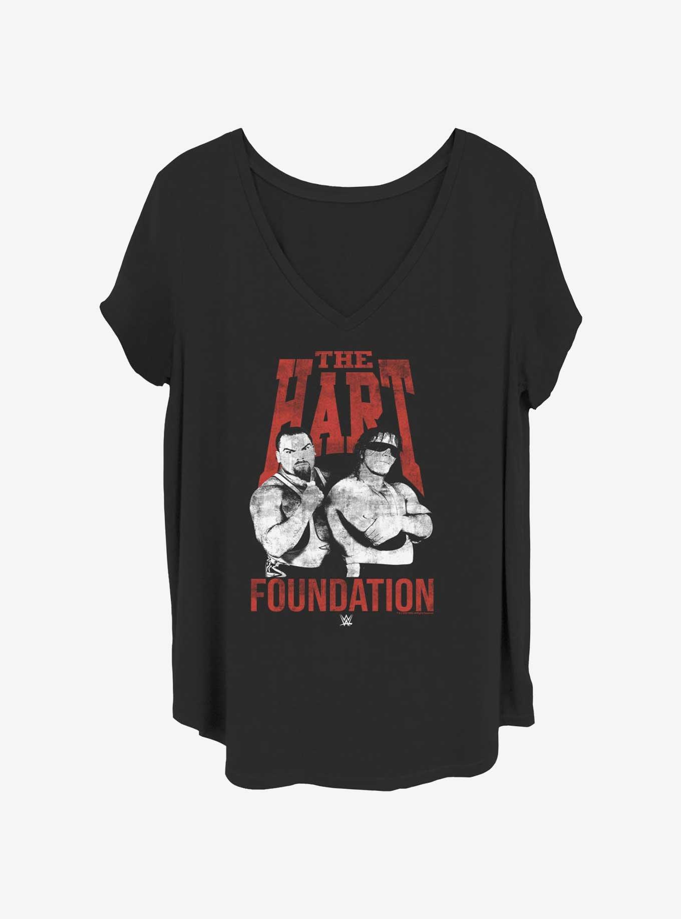 WWE Hart Foundation Womens T-Shirt Plus Size, BLACK, hi-res