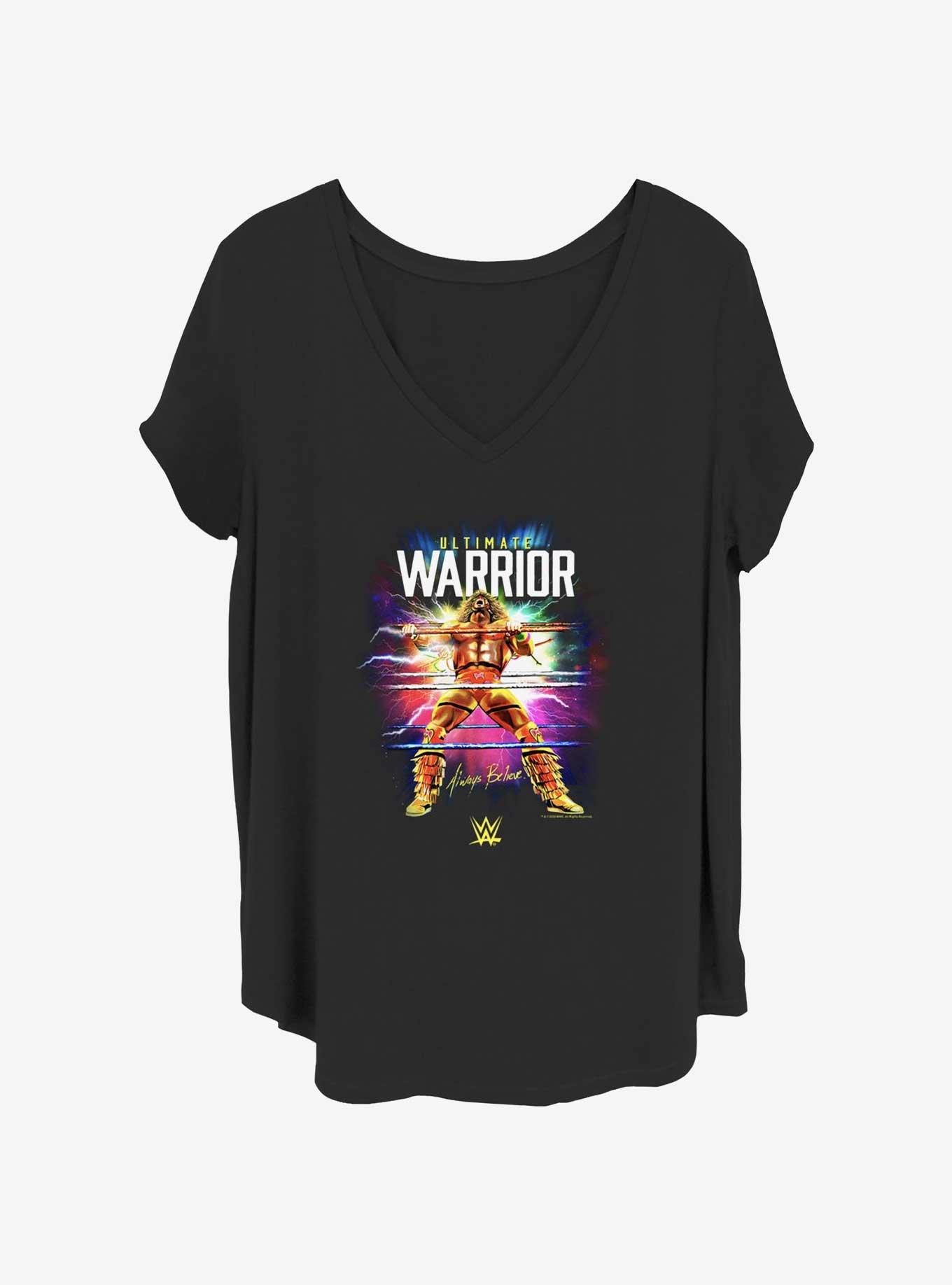 WWE Warrior Blast Womens T-Shirt Plus Size, BLACK, hi-res