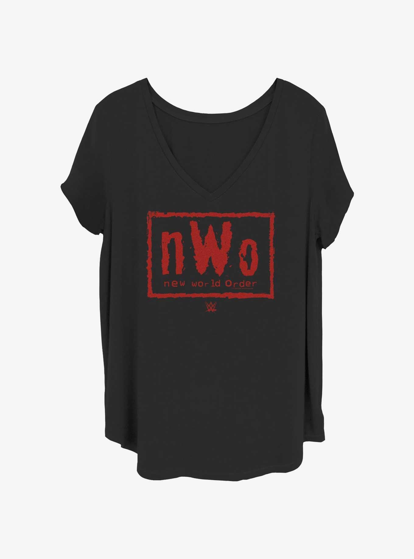 WWE Team NWO With Red Womens T-Shirt Plus Size, BLACK, hi-res