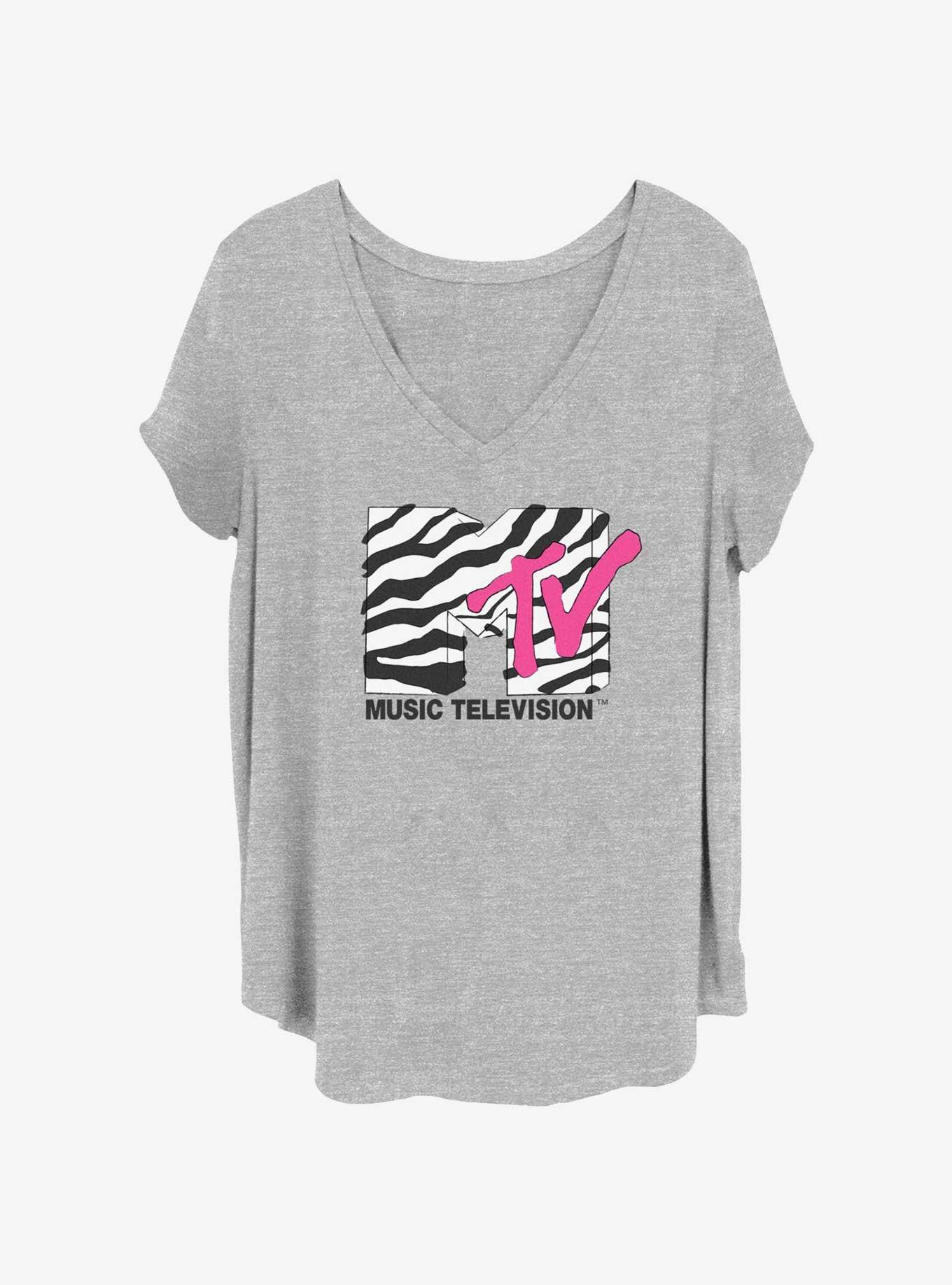 MTV Animal Print Womens T-Shirt Plus Size, , hi-res