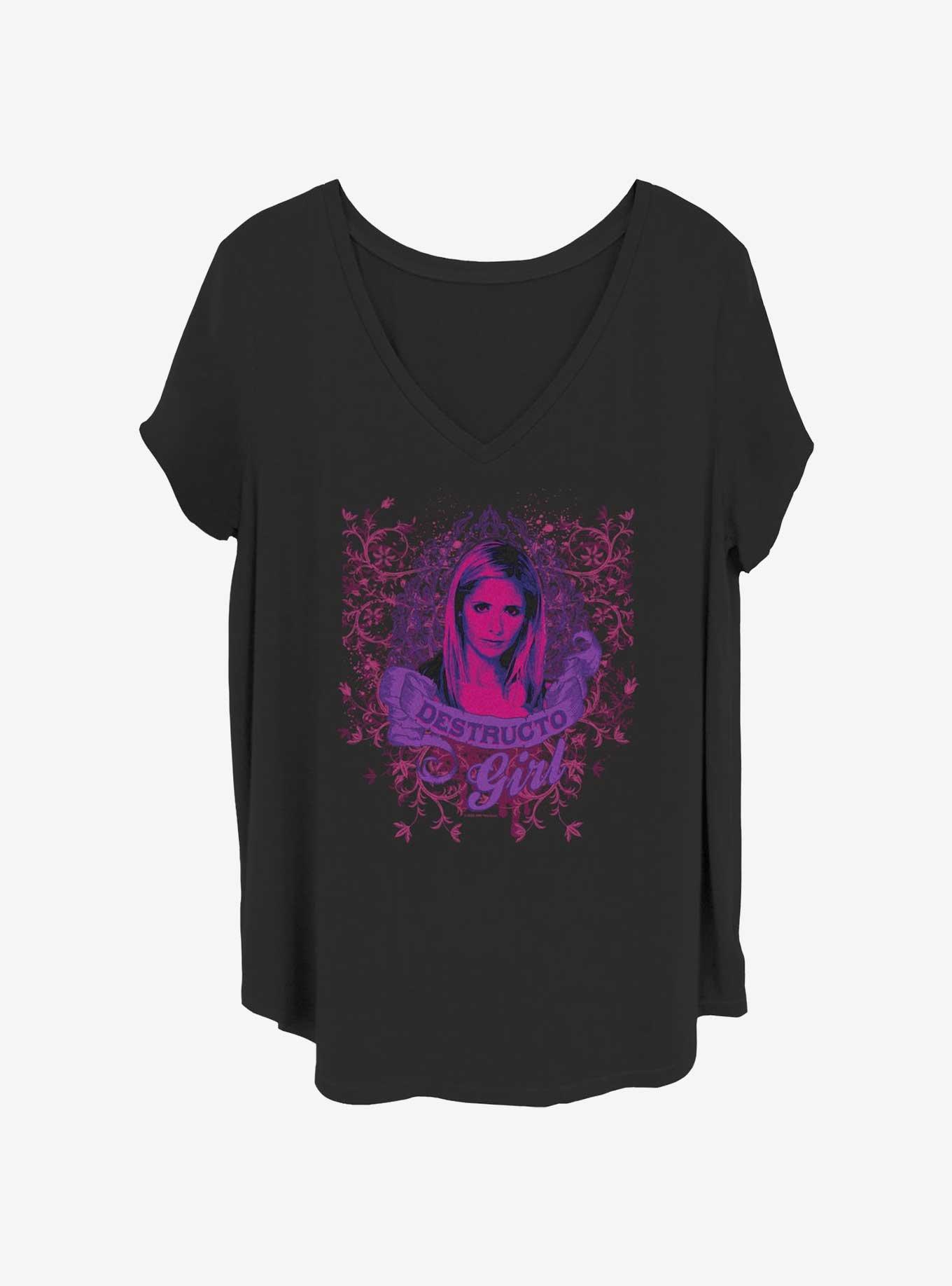 Buffy The Vampire Slayer Destructo Girl Womens T-Shirt Plus Size, , hi-res