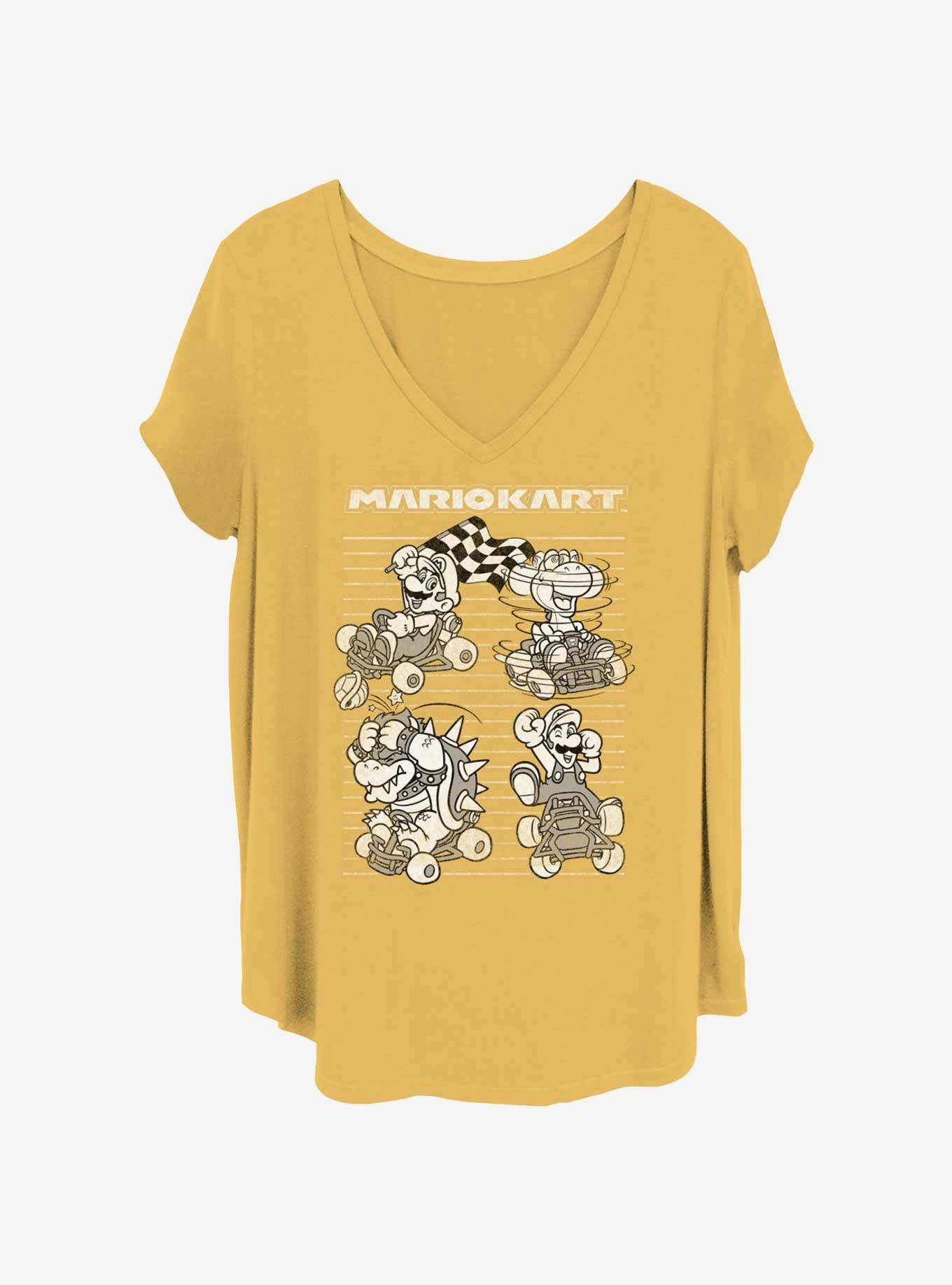 Nintendo Mario Famous Kart Womens T-Shirt Plus Size, , hi-res