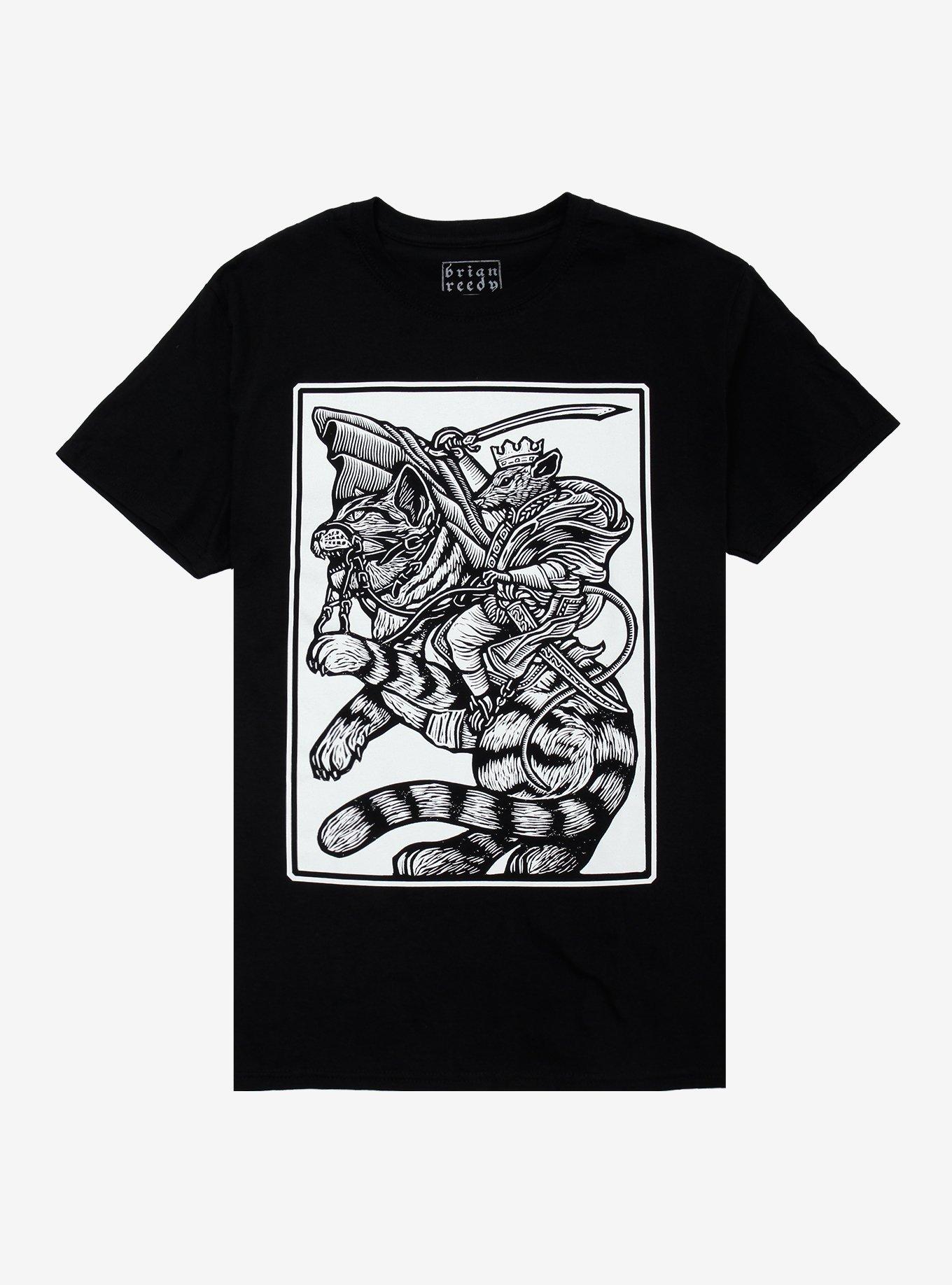 Rat King T-Shirt By Brian Reedy, BLACK, hi-res
