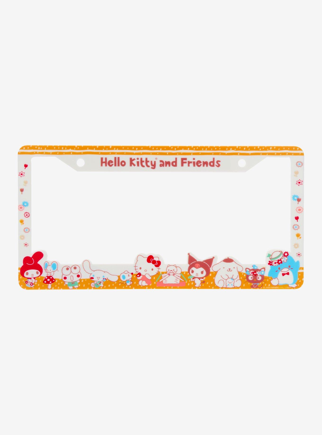 Sanrio Hello Kitty and Friends Floral License Plate Frame — BoxLunch Exclusive, , hi-res