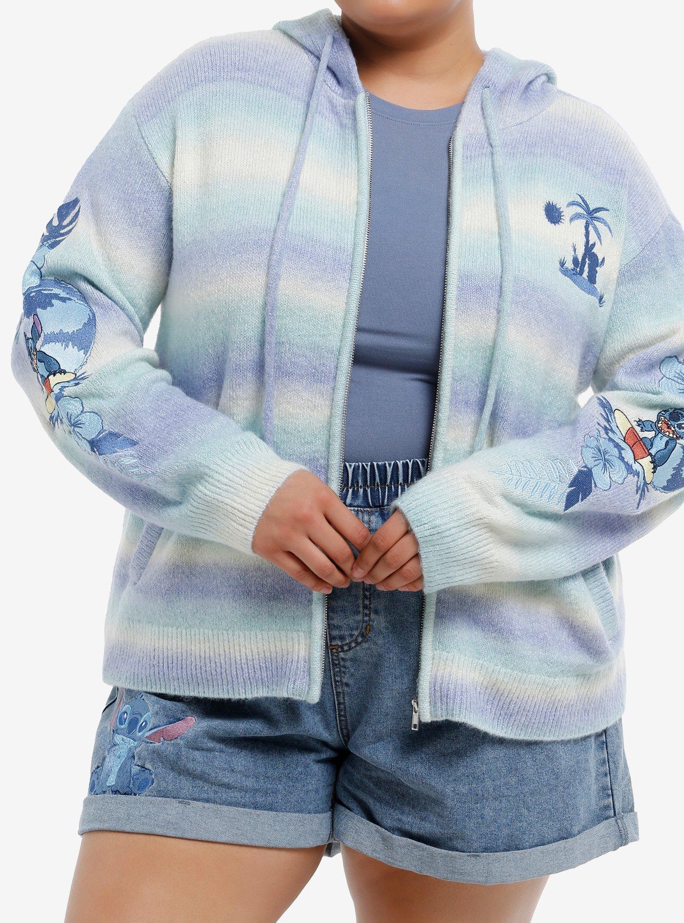 Her Universe Disney Lilo & Stitch Surfing Stitch Hoodie Plus Size, , hi-res