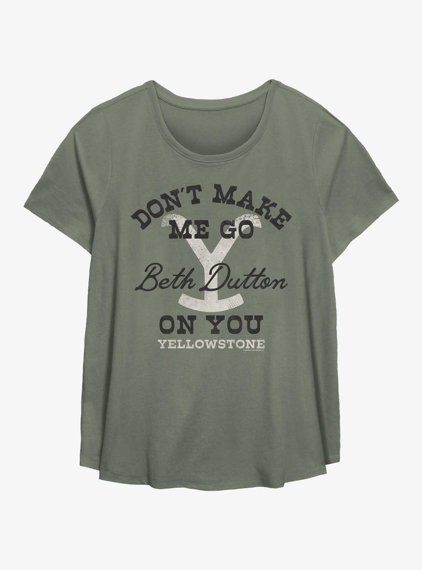 Yellowstone Don?t Make Me Womens T-Shirt Plus Size