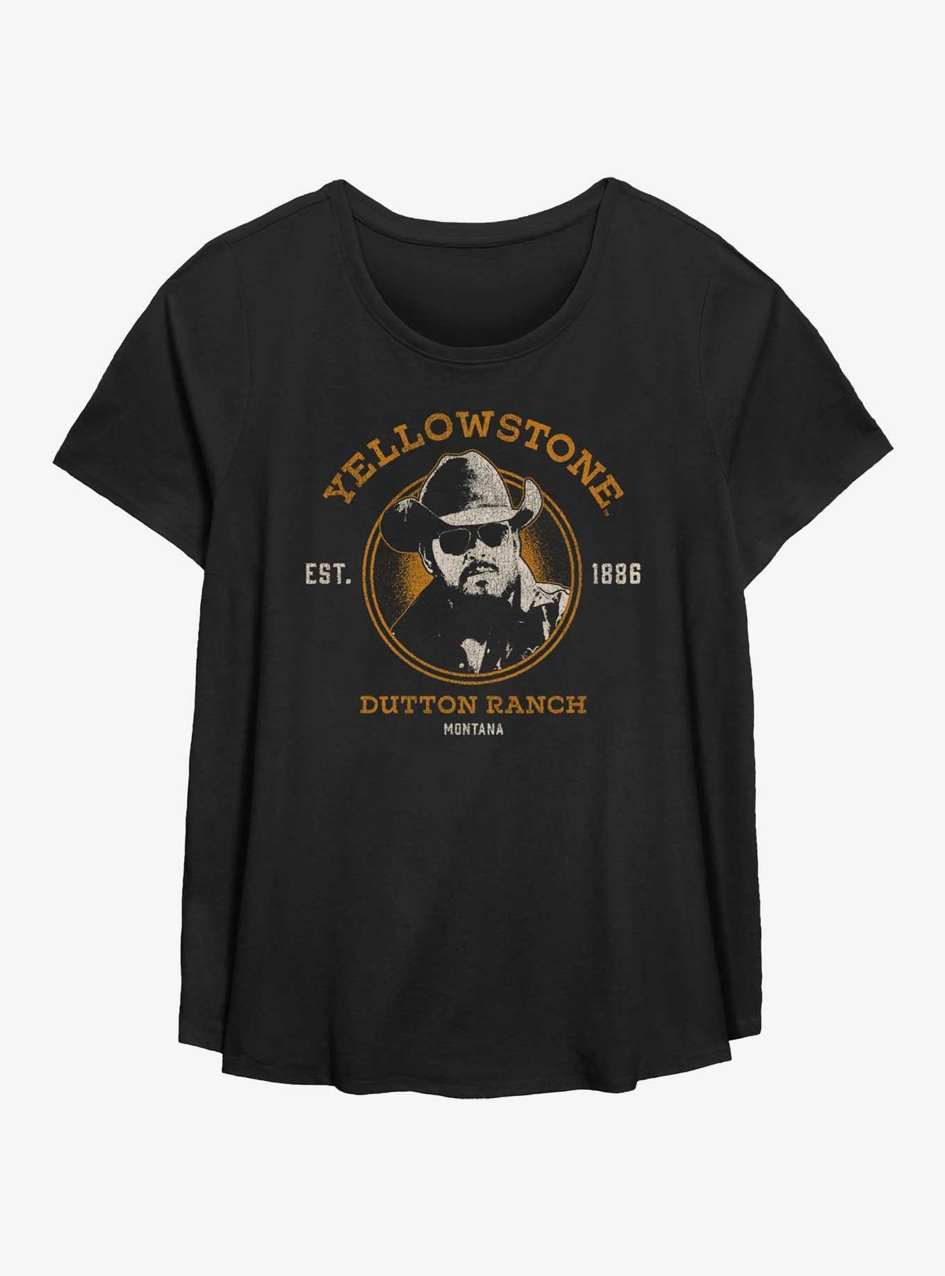 Yellowstone Rip Dip Womens T-Shirt Plus Size, BLACK, hi-res