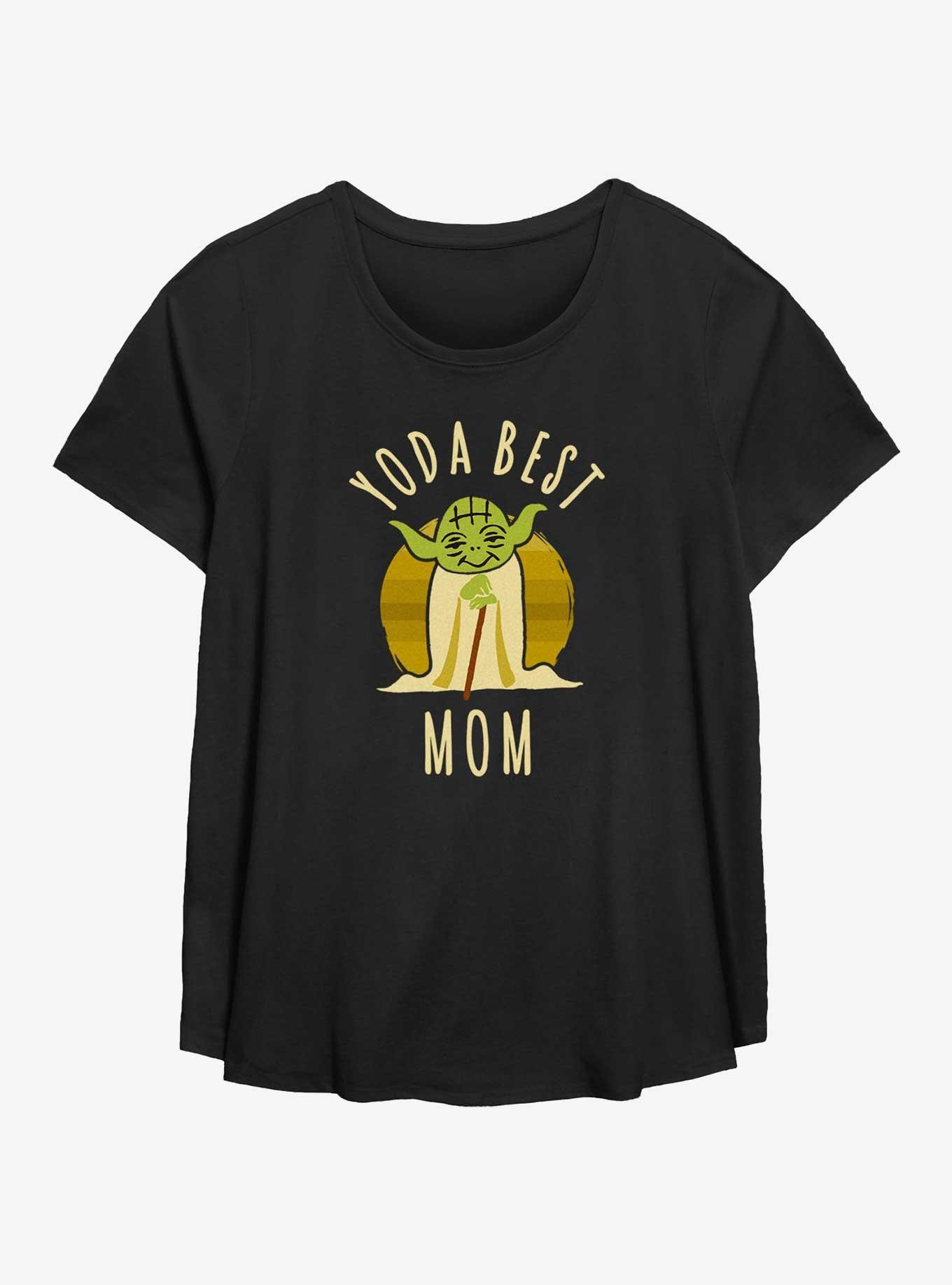 Star Wars Best Mom Yoda Says Womens T-Shirt Plus Size, BLACK, hi-res