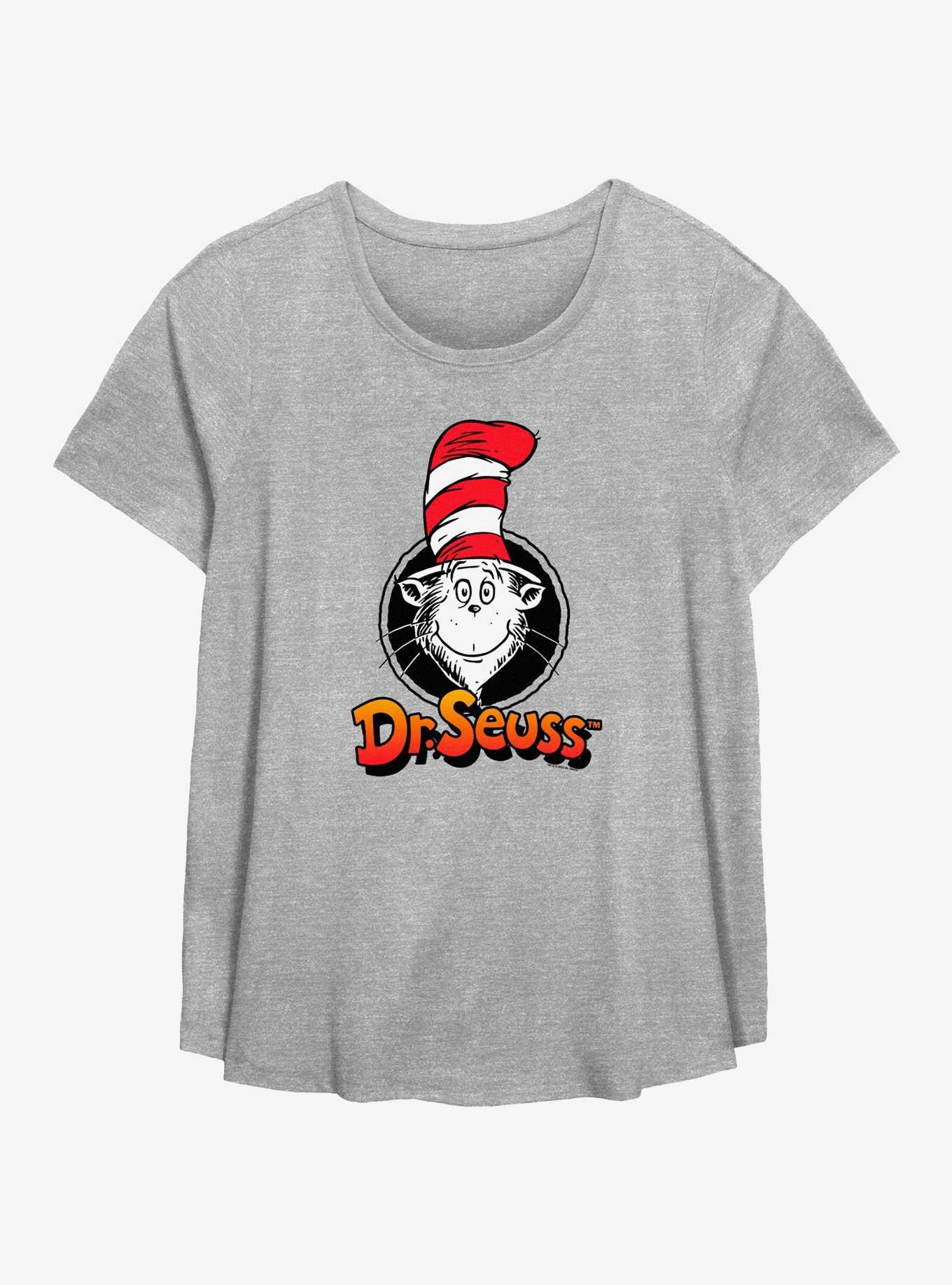 Dr. Seuss Cat In Circle Womens T-Shirt Plus Size, , hi-res
