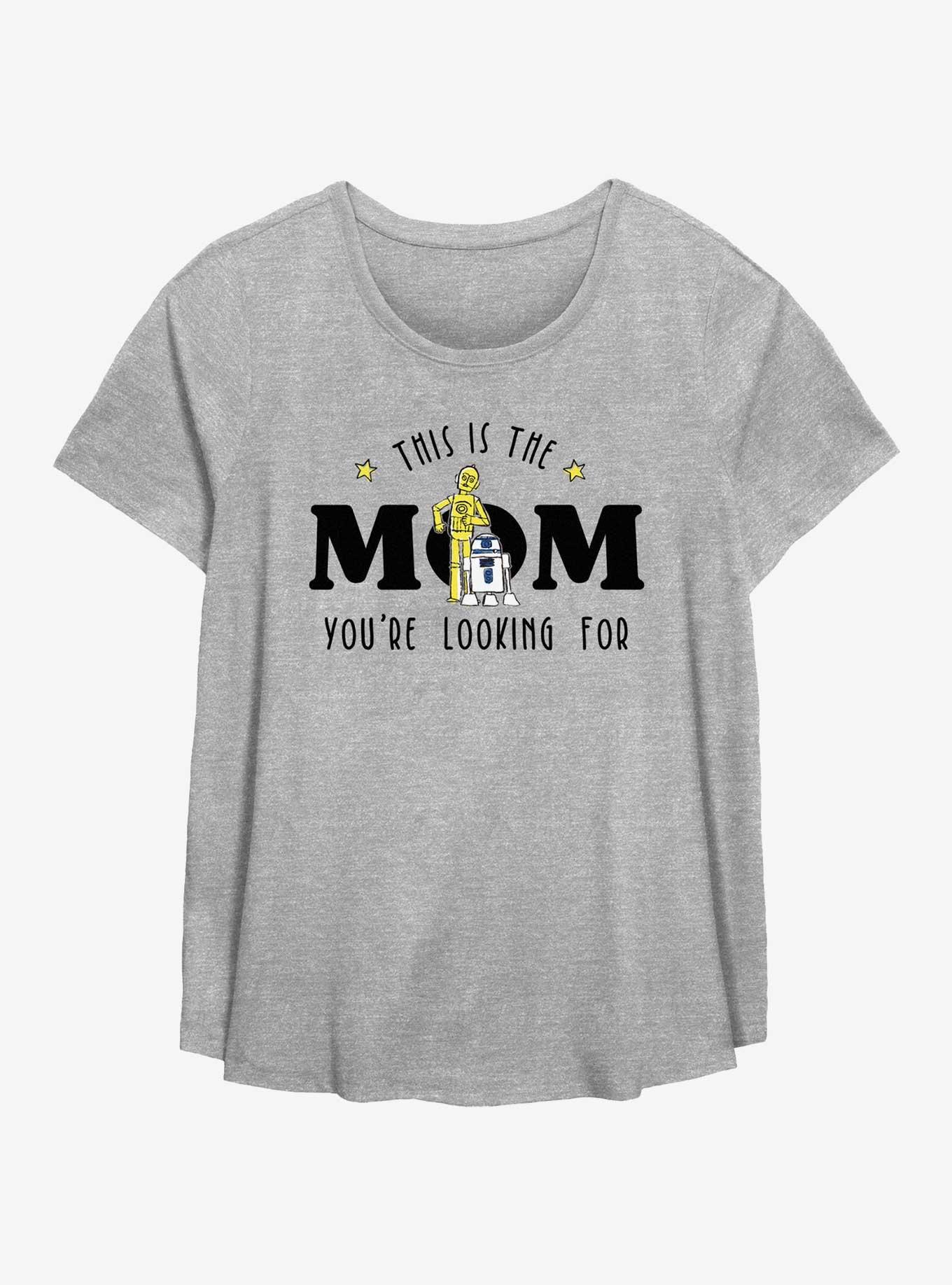 Star Wars This Is The Mom Womens T-Shirt Plus Size, HEATHER GR, hi-res