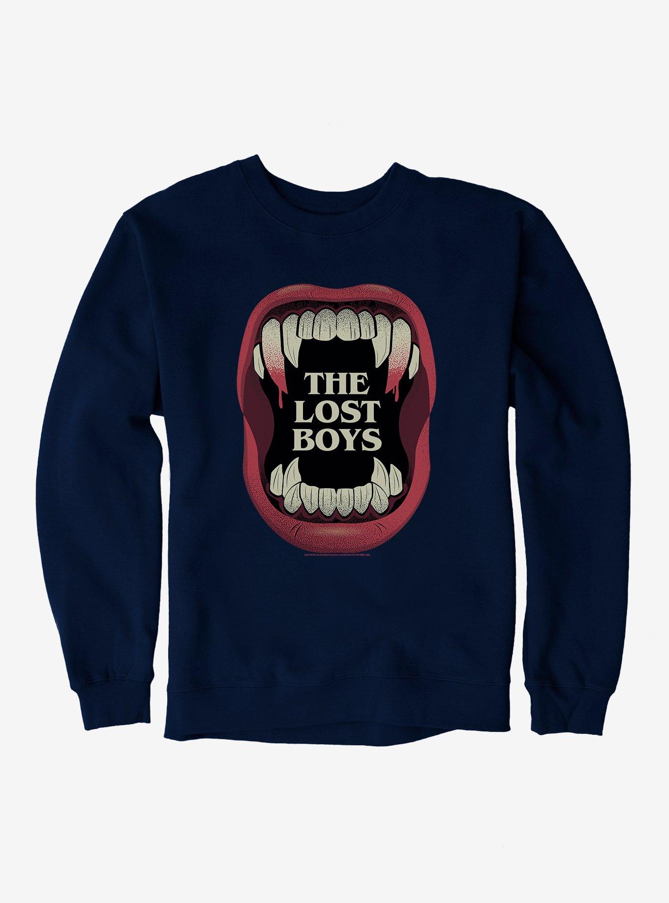 The Lost Boys Vampire Teeth Sweatshirt, NAVY, hi-res