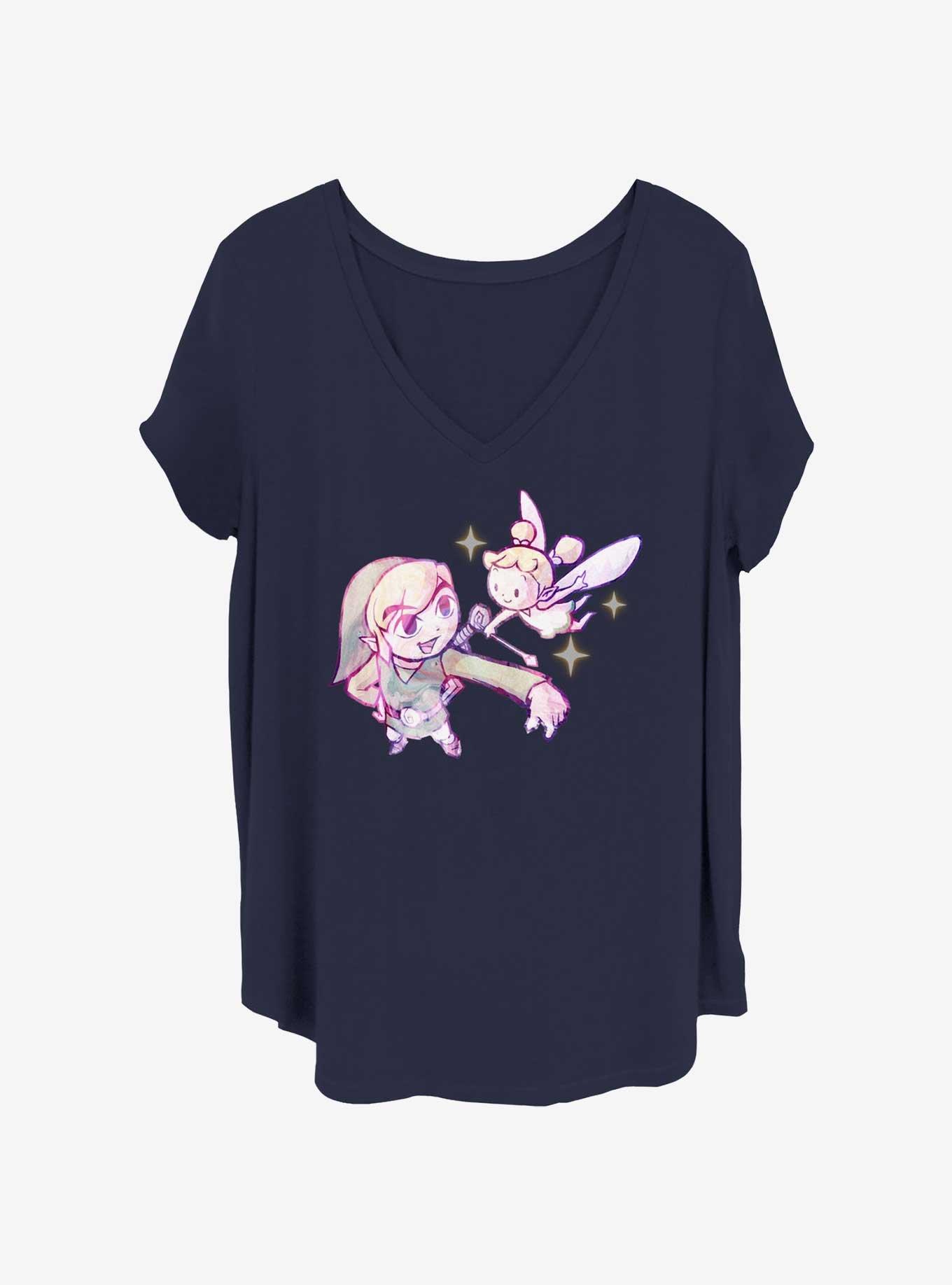 Nintendo Pastel Zelda Girls T-Shirt Plus Size, NAVY, hi-res