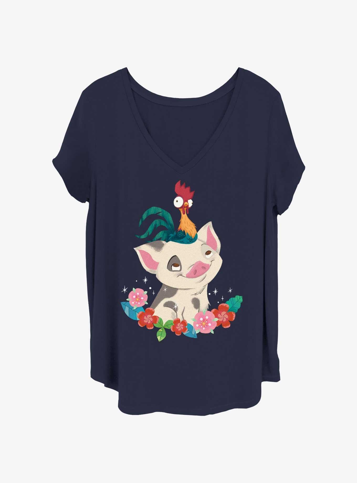 Disney Moana Tropical Buddies Girls T-Shirt Plus Size