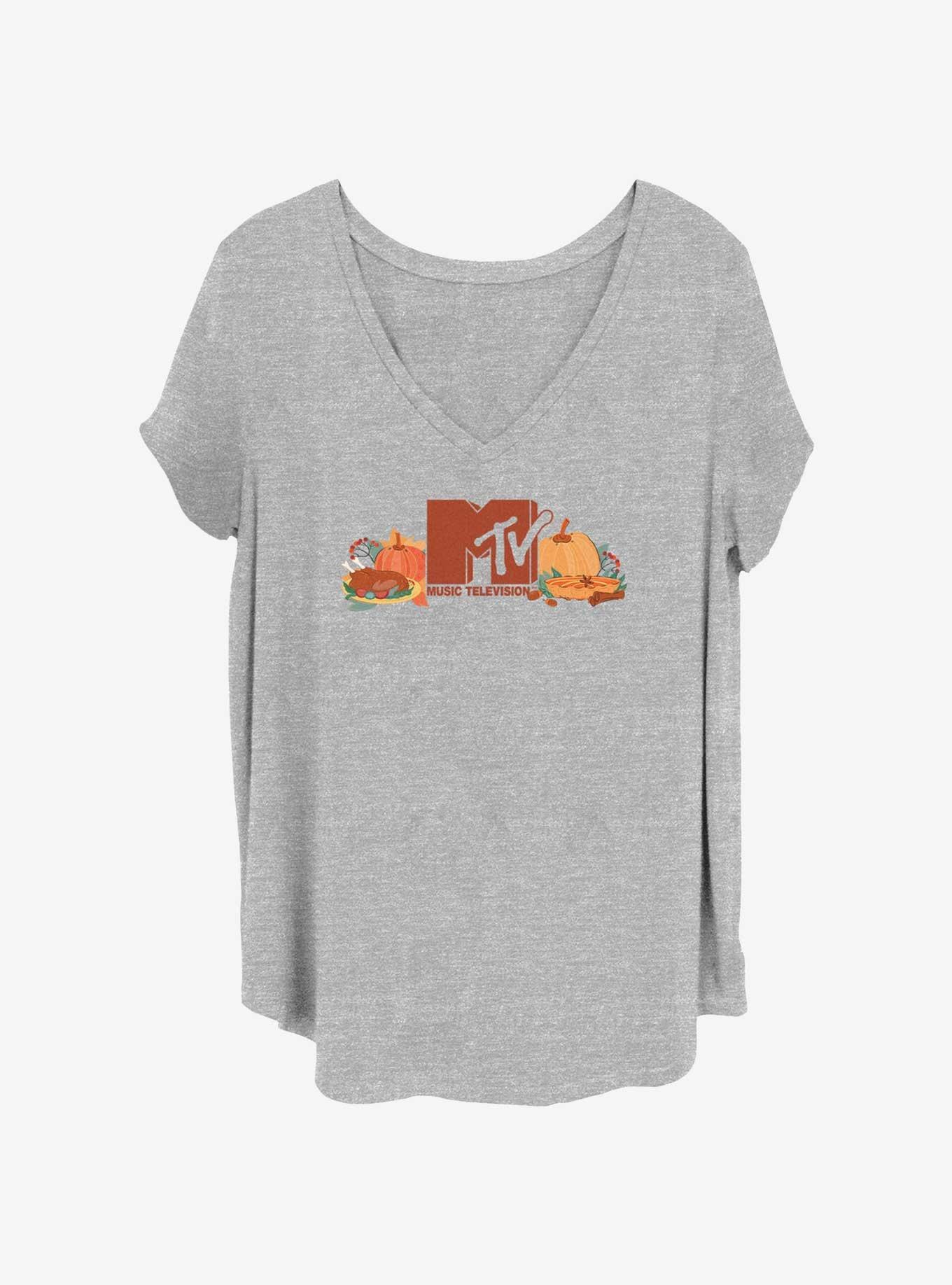MTV Thanks Dinner Girls T-Shirt Plus Size, HEATHER GR, hi-res