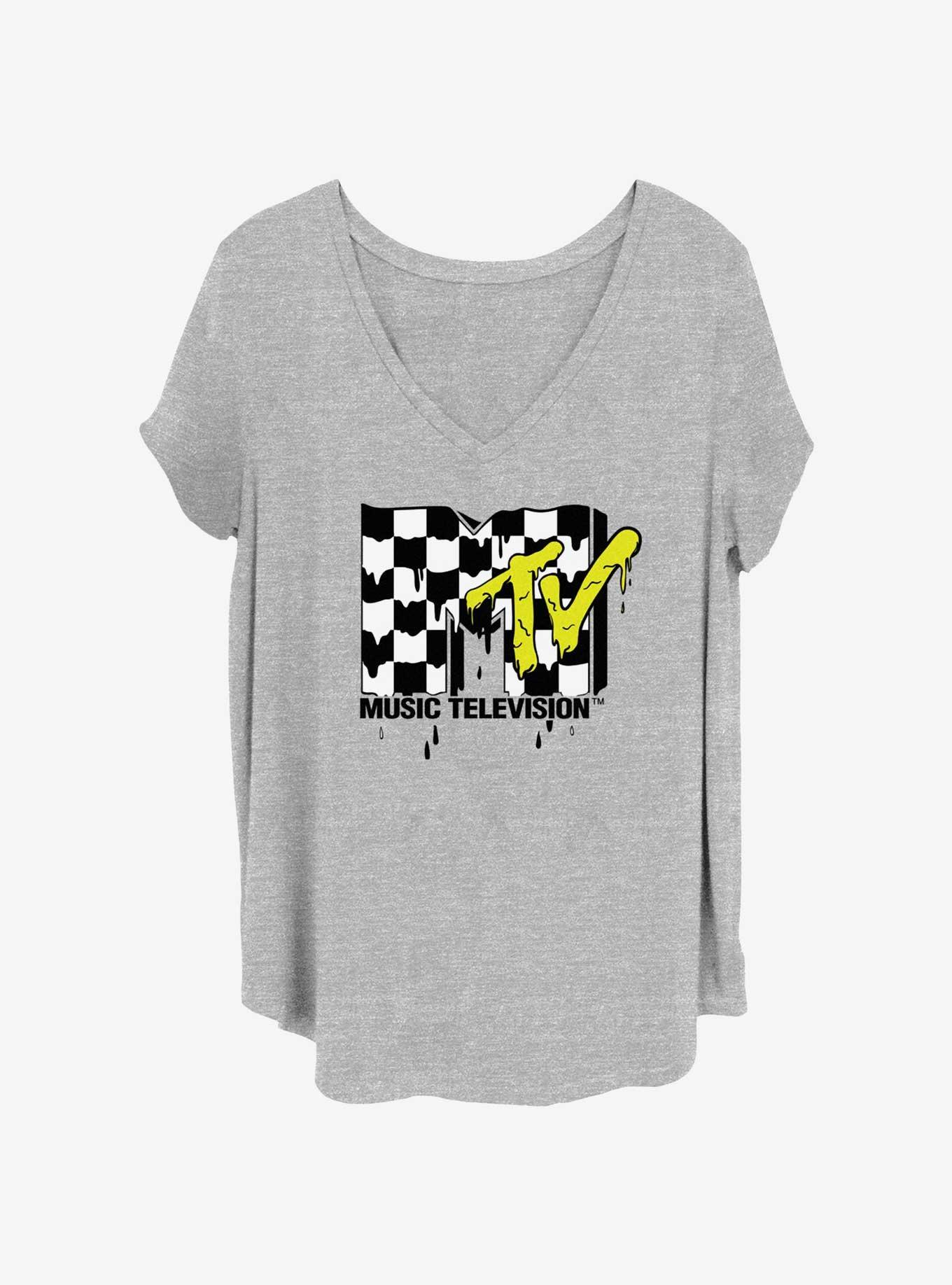 MTV Drip Girls T-Shirt Plus Size, HEATHER GR, hi-res