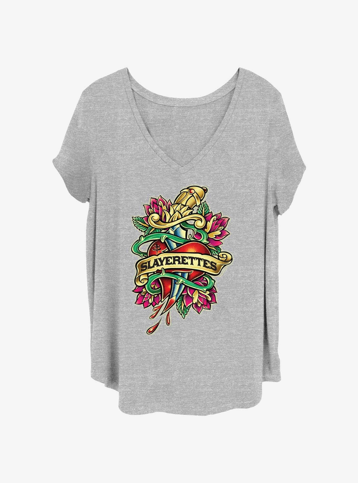 Buffy The Vampire Slayer Slayerettes Girls T-Shirt Plus Size, HEATHER GR, hi-res