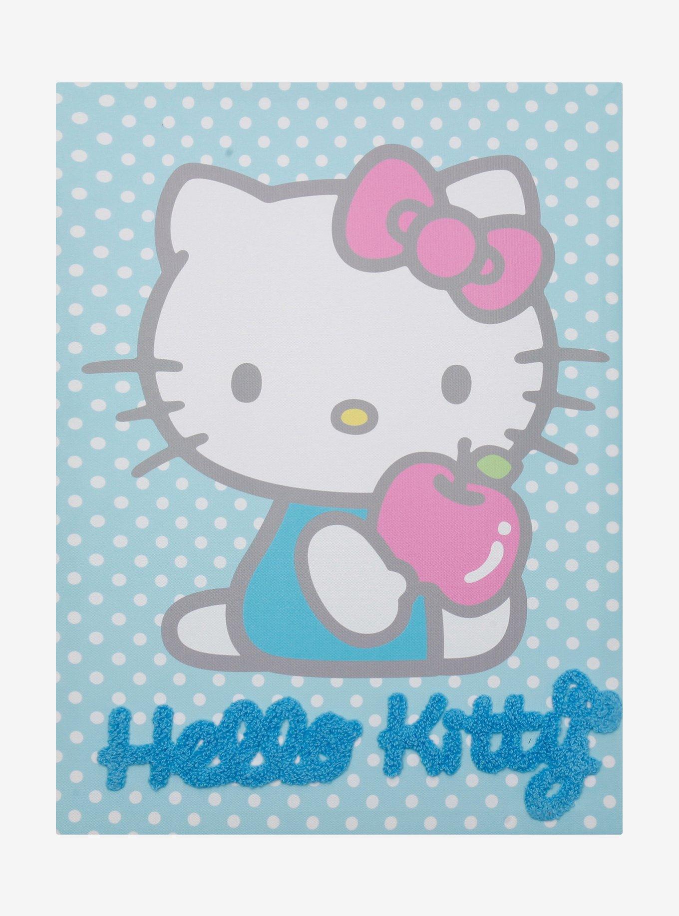 Hello Kitty Blue Tufted Canvas Wall Art, , hi-res