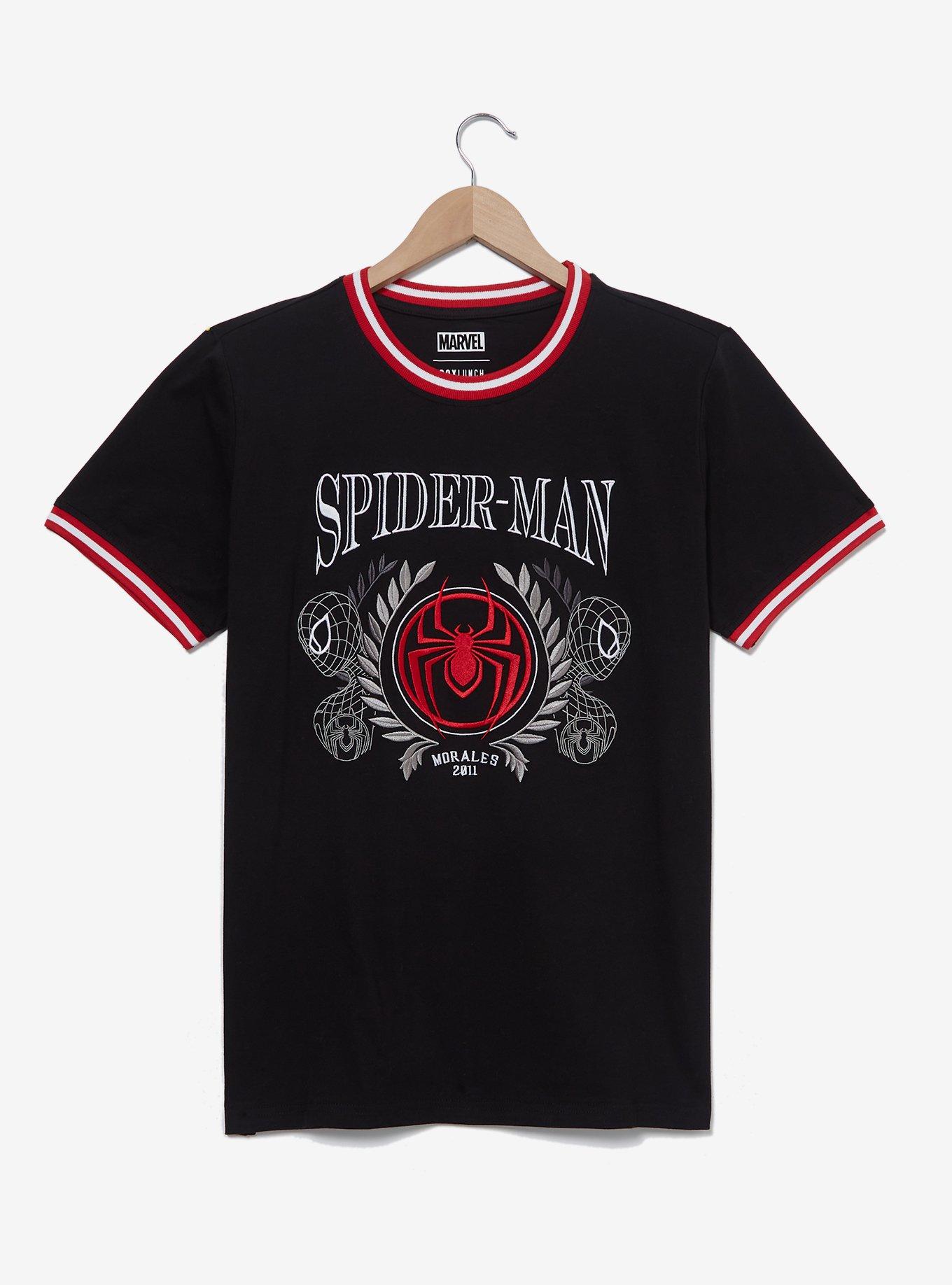 Marvel Spider-Man Miles Morales Logo Crest T-Shirt - BoxLunch Exclusive, , hi-res