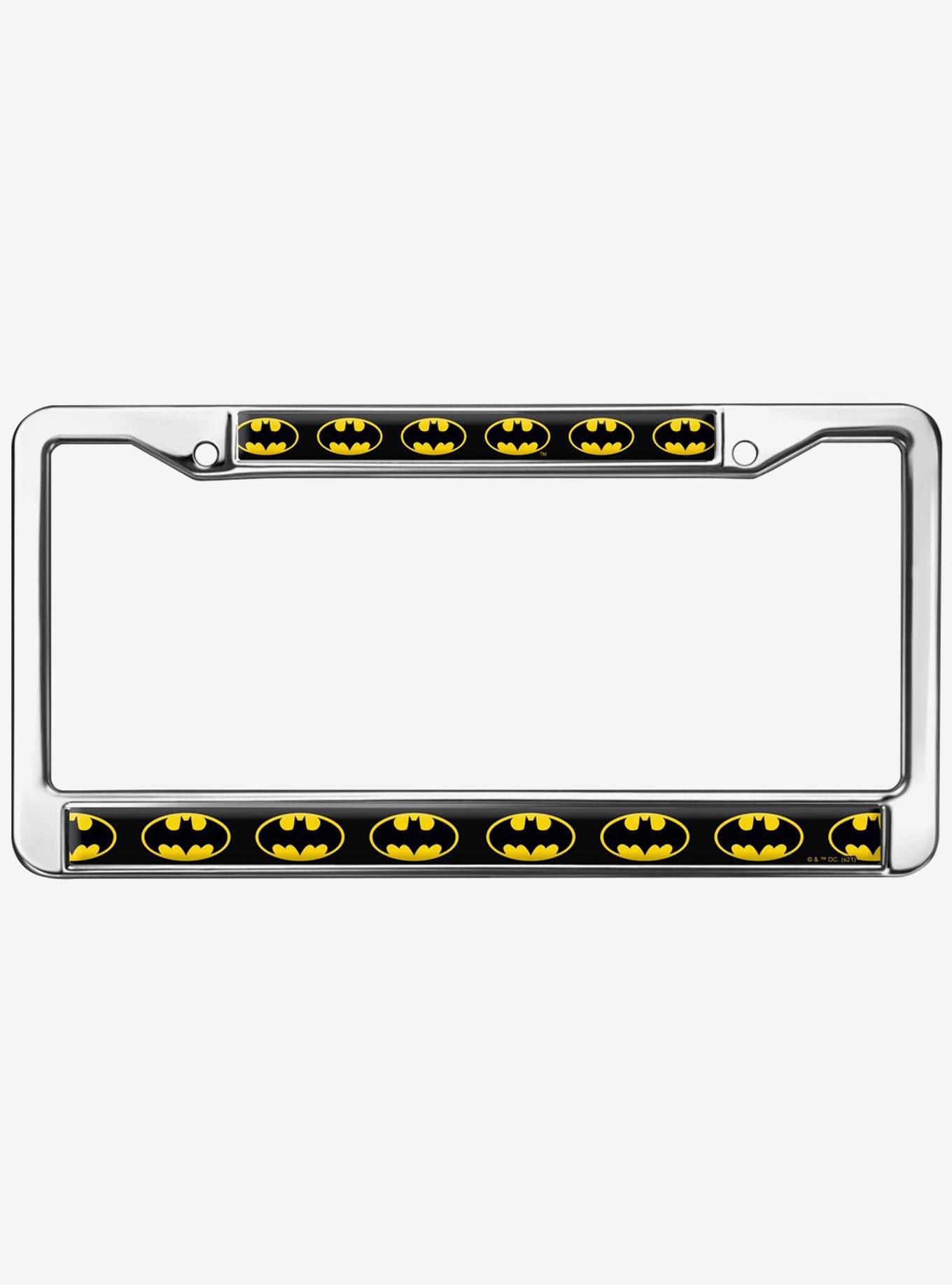 DC Comics Batman Logo Metal License Plate Frame, , hi-res