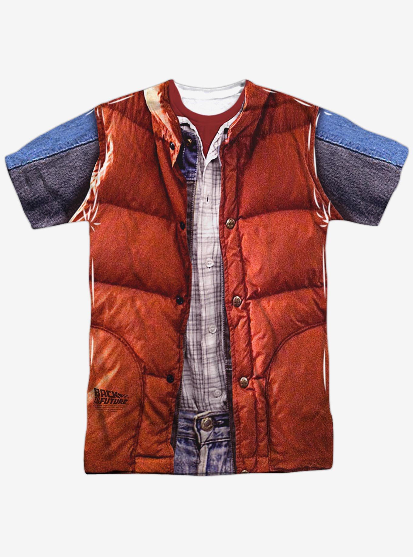 Back to the Future Marty McFly Vest Costume Sublimated T-Shirt, MULTI, hi-res
