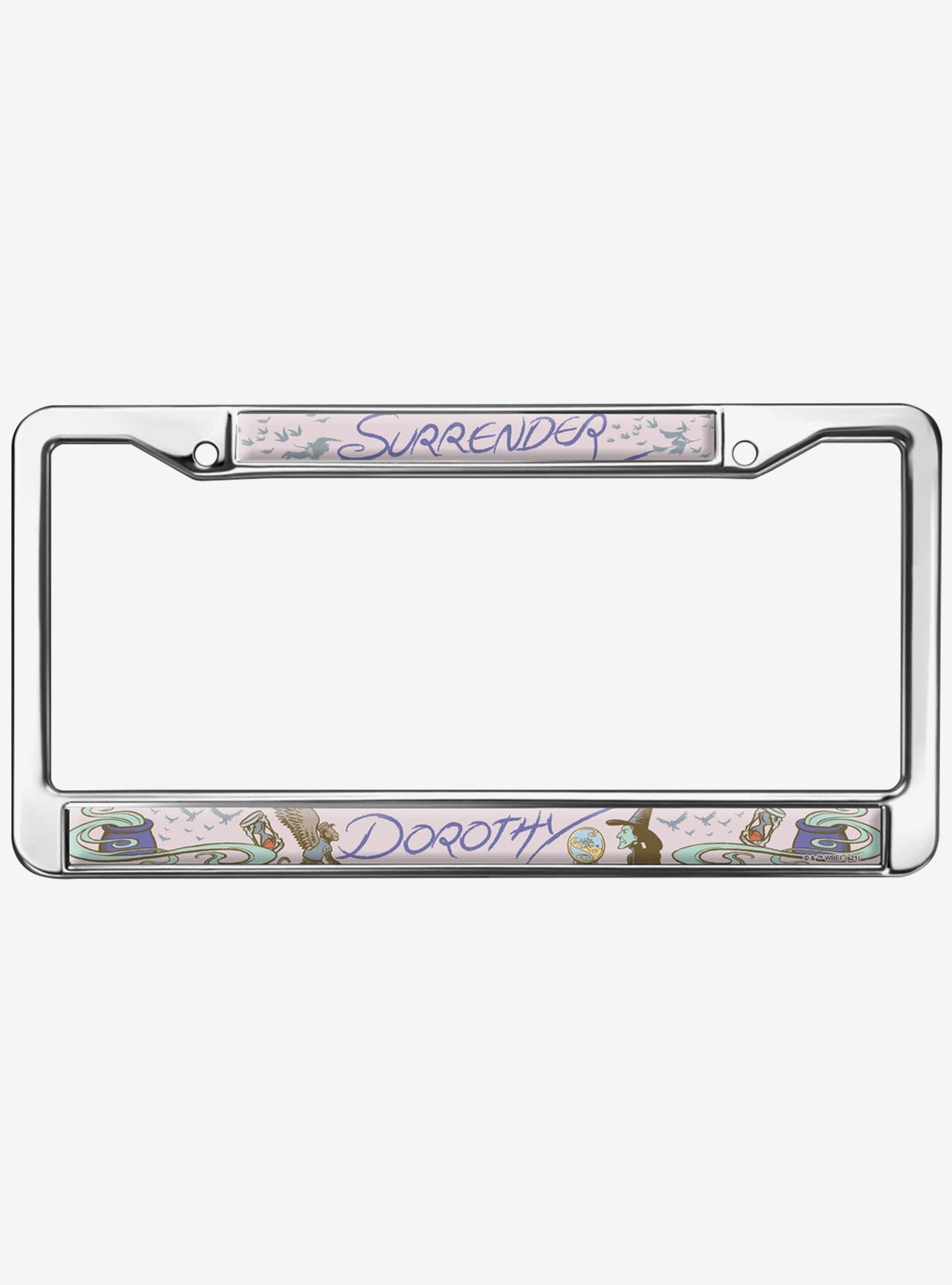 The Wizard of Oz Surrender Dorothy Metal License Plate Frame, , hi-res