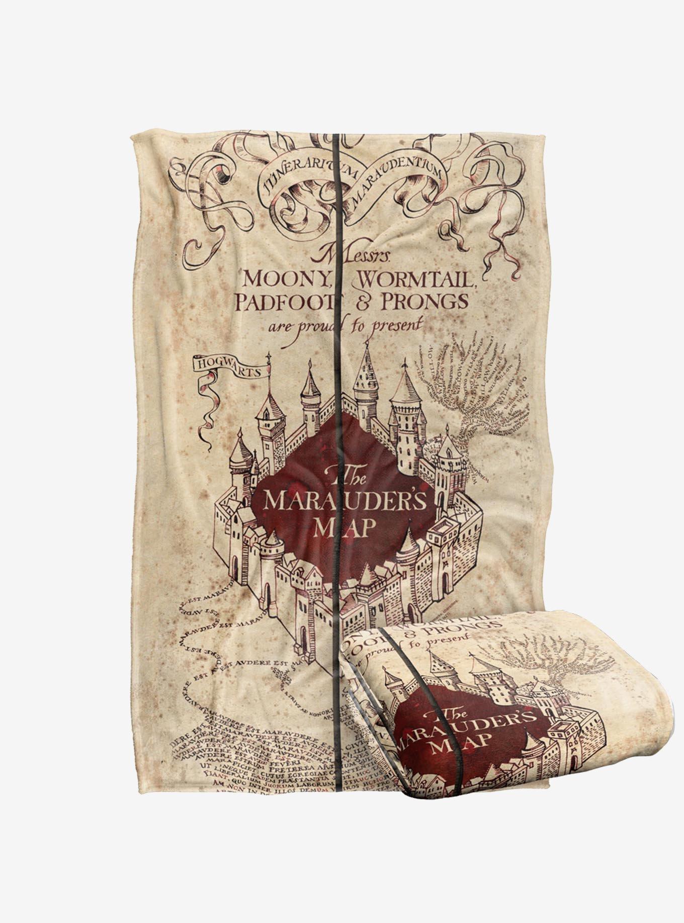 Harry Potter Marauder's Map 36x58" Throw Blanket, , hi-res