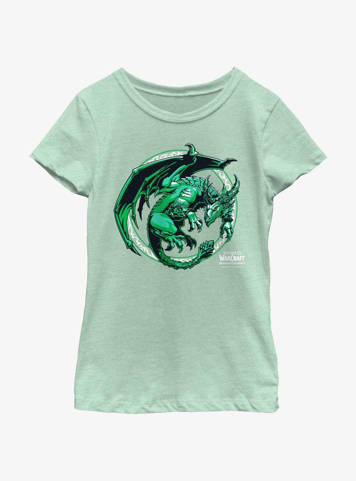 World of Warcraft Ysera Green Dragon Youth Girls T-Shirt, MINT, hi-res