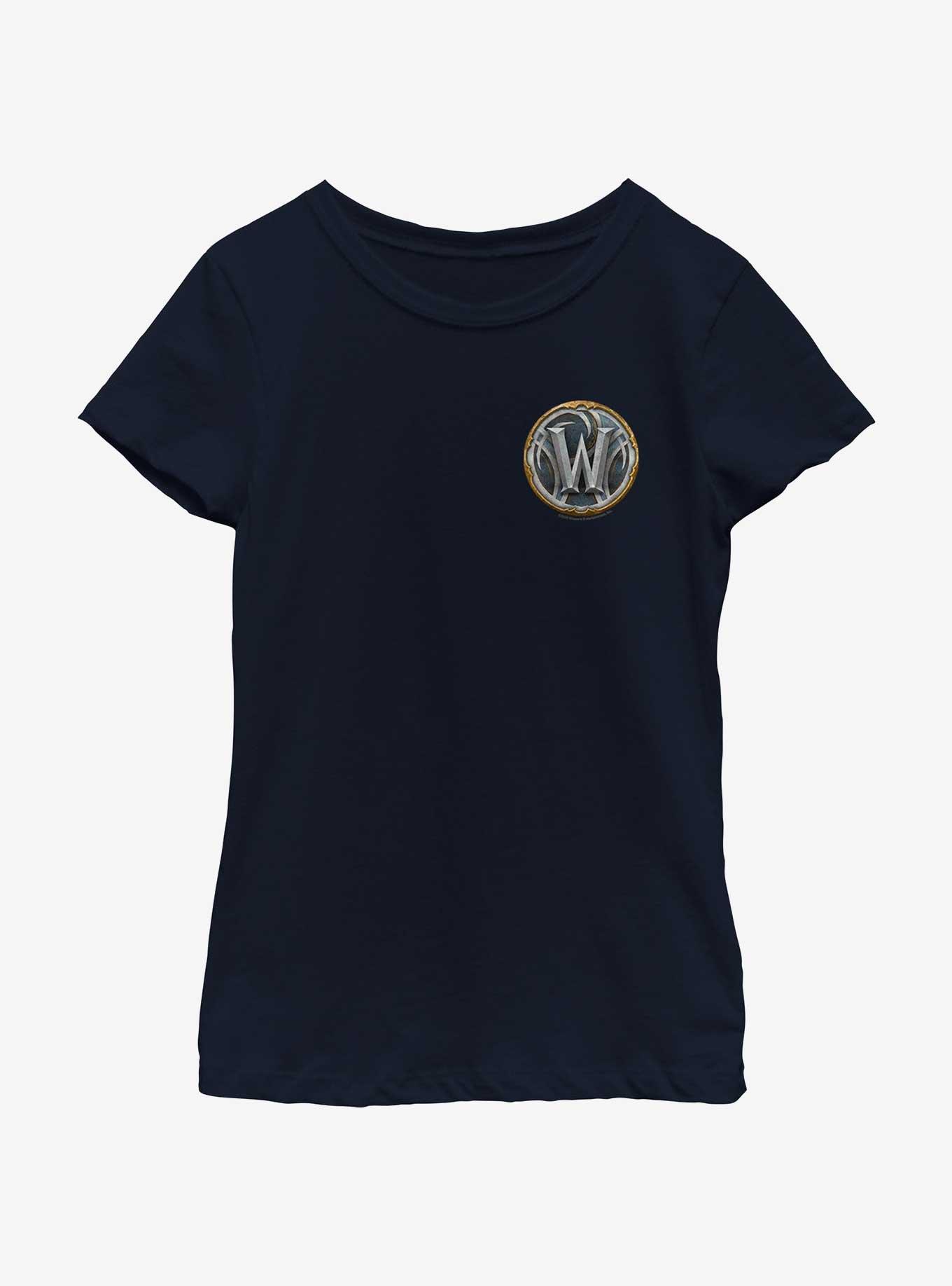 World of Warcraft Adorned W Logo Youth Girls T-Shirt, , hi-res