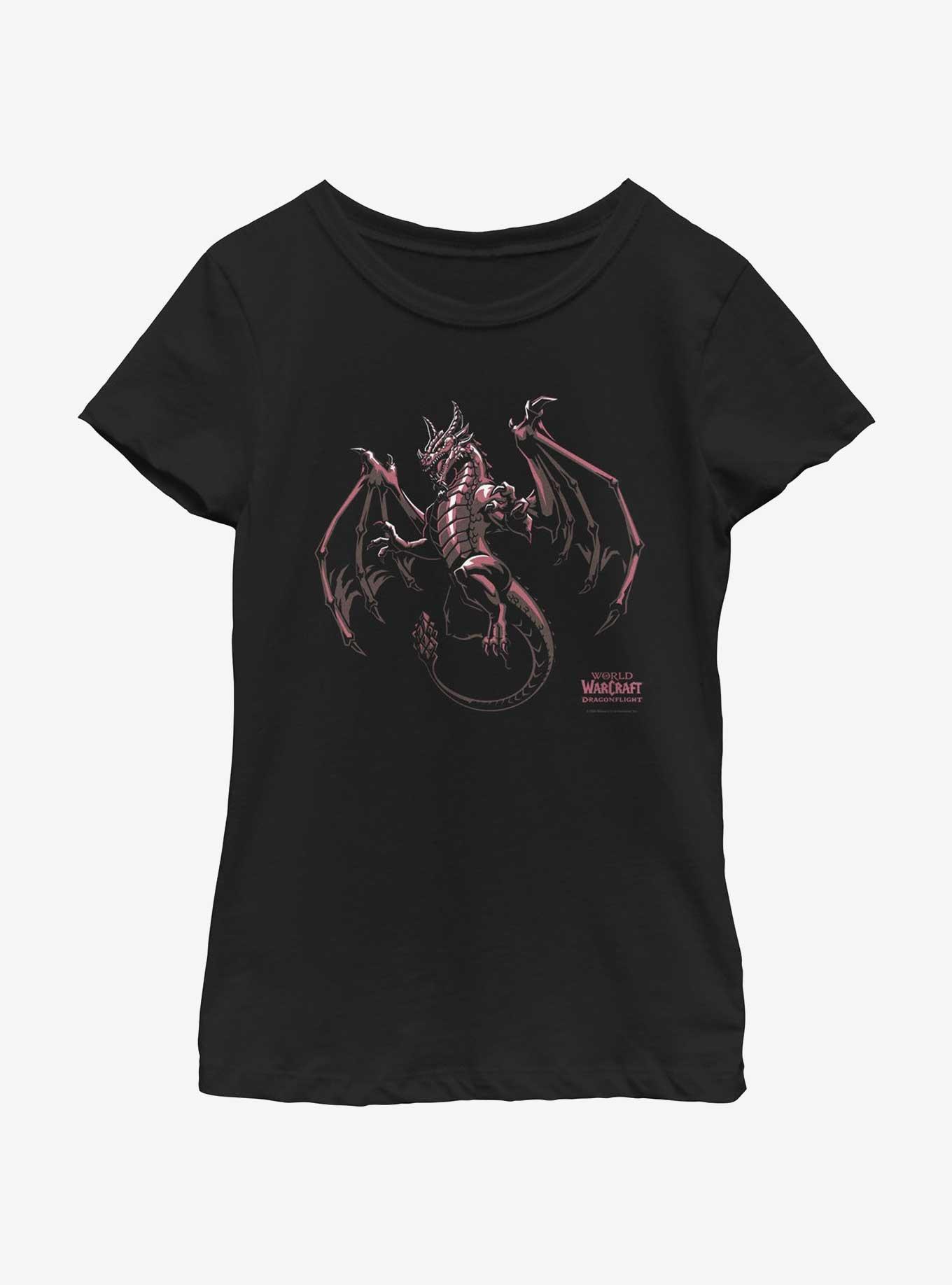 World of Warcraft Wrathion Dragon Youth Girls T-Shirt, BLACK, hi-res