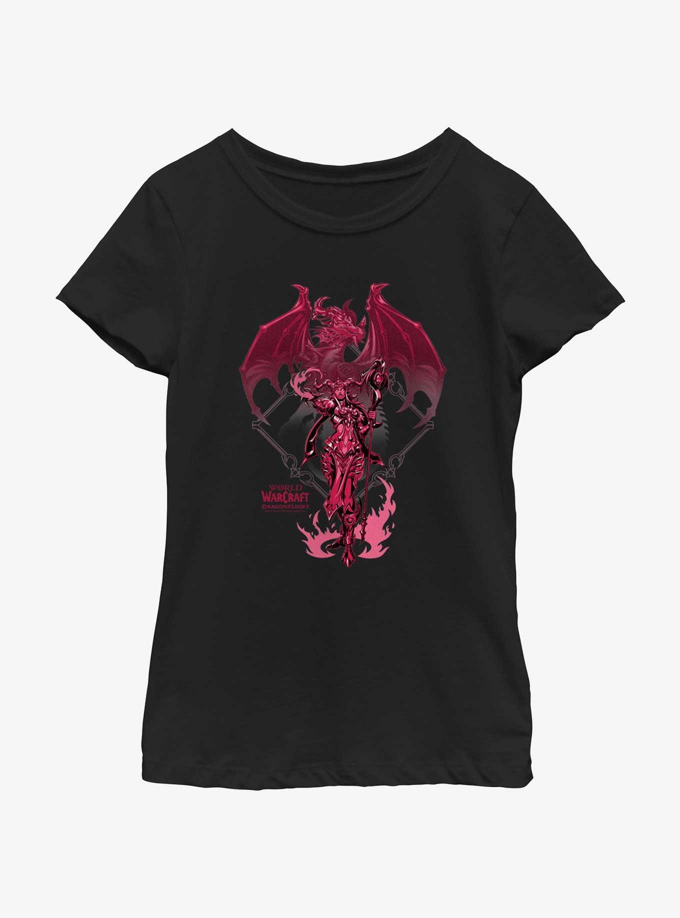 World of Warcraft Alexstrasza Youth Girls T-Shirt, BLACK, hi-res