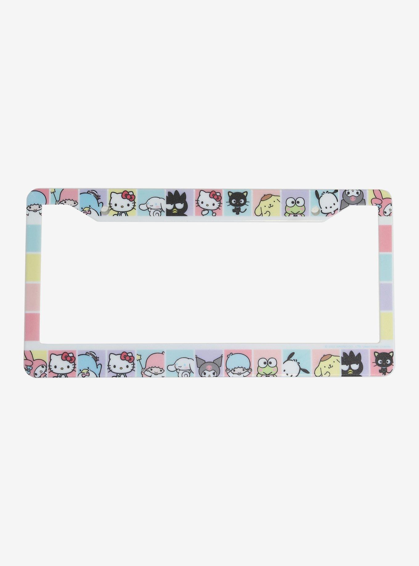 Sanrio Hello Kitty and Friends Squares License Plate Frame - BoxLunch Exclusive, , hi-res