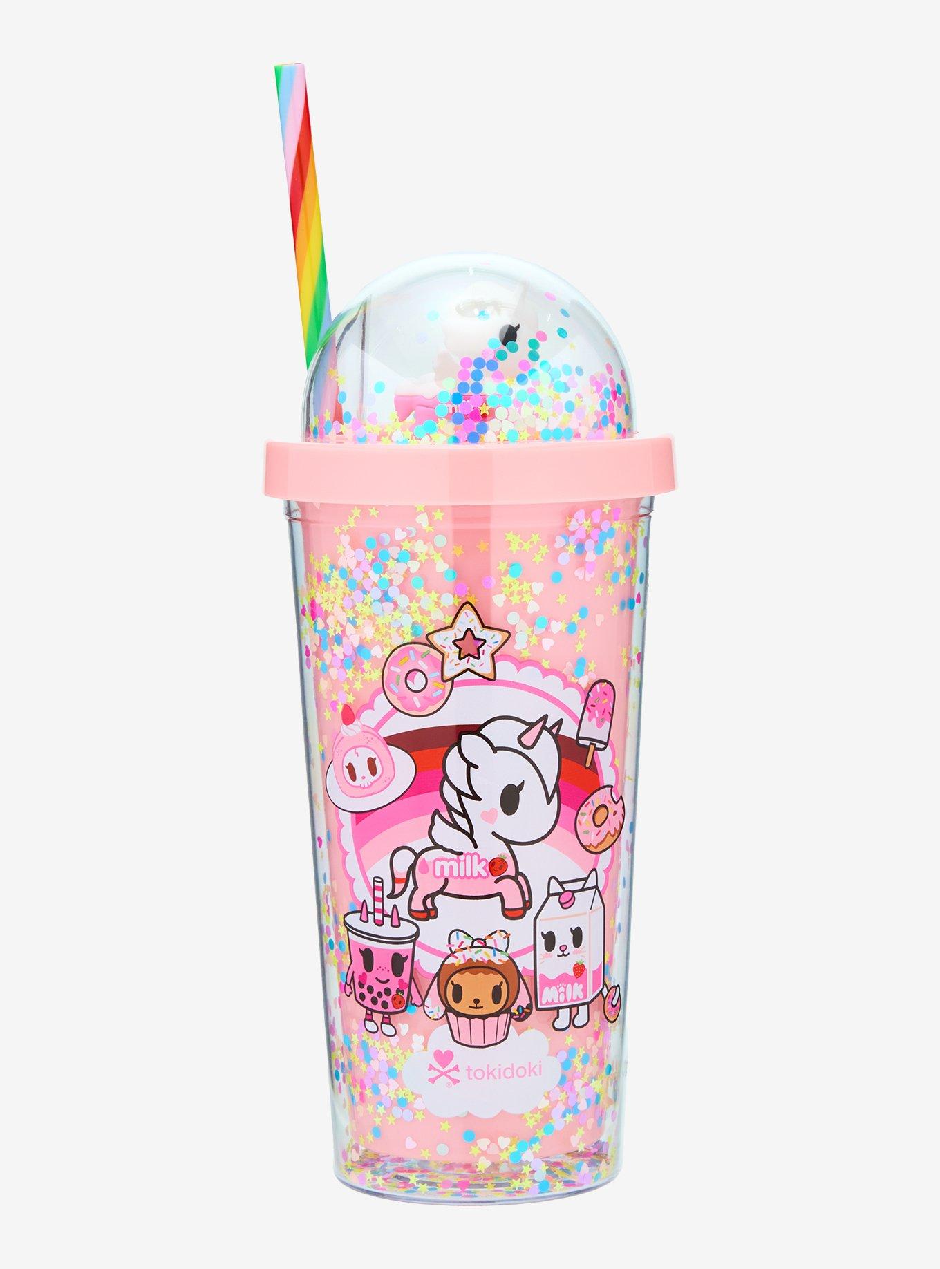 tokidoki Unicorno Glitter Confetti Carnival Cup - BoxLunch Exclusive, , hi-res