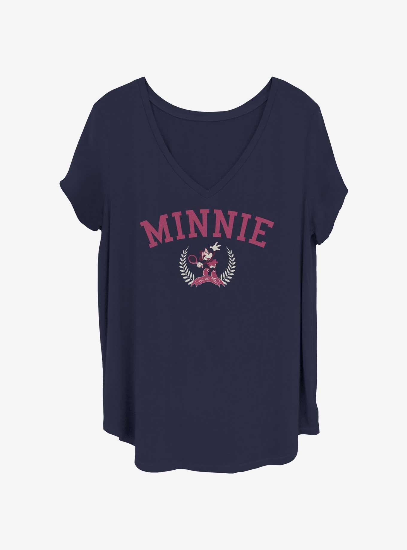 Disney Minnie Mouse Tennis Womens T-Shirt Plus Size, NAVY, hi-res