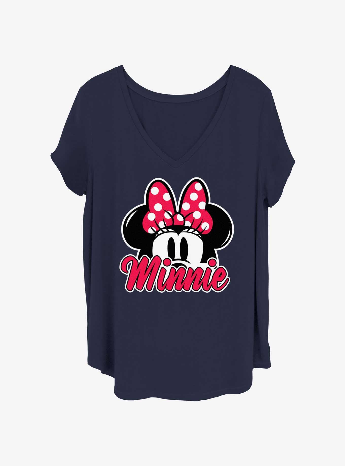 Disney Minnie Mouse Minnie Ears Pop Up Womens T-Shirt Plus Size, NAVY, hi-res