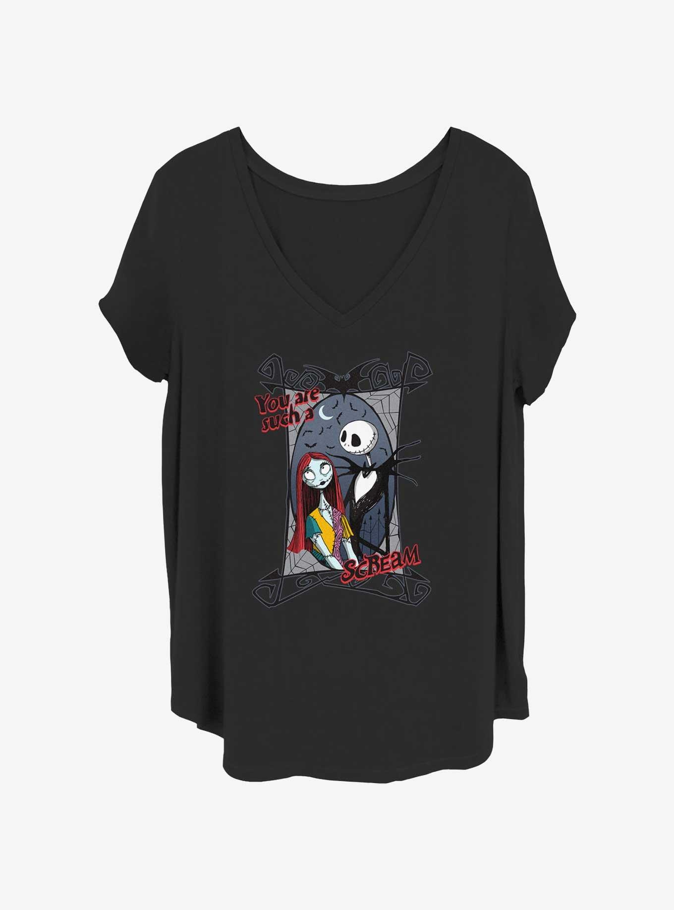 Disney The Nightmare Before Christmas Such A Scream Womens T-Shirt Plus Size, BLACK, hi-res