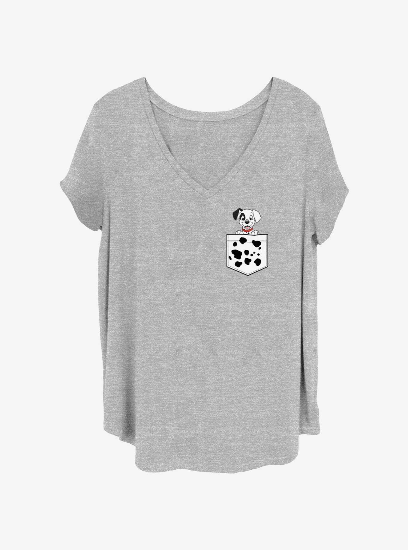 Disney 101 Dalmatians Pocket Womens T-Shirt Plus Size, , hi-res