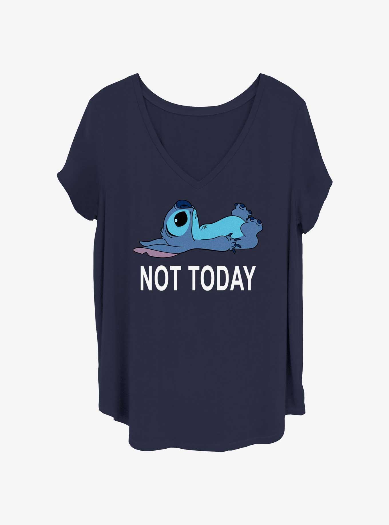 Disney Lilo & Stitch Not Today Womens T-Shirt Plus