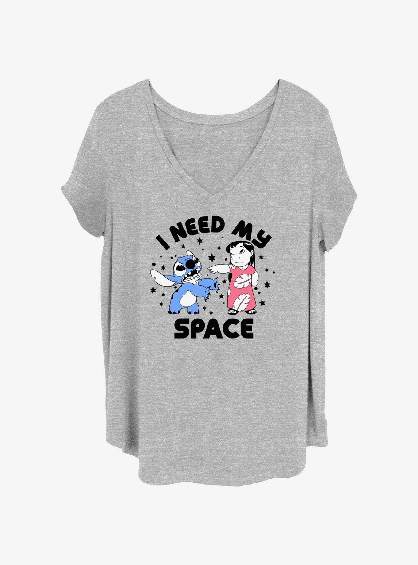 Disney Lilo & Stitch My Space Girls T-Shirt Plus Size, HEATHER GR, hi-res