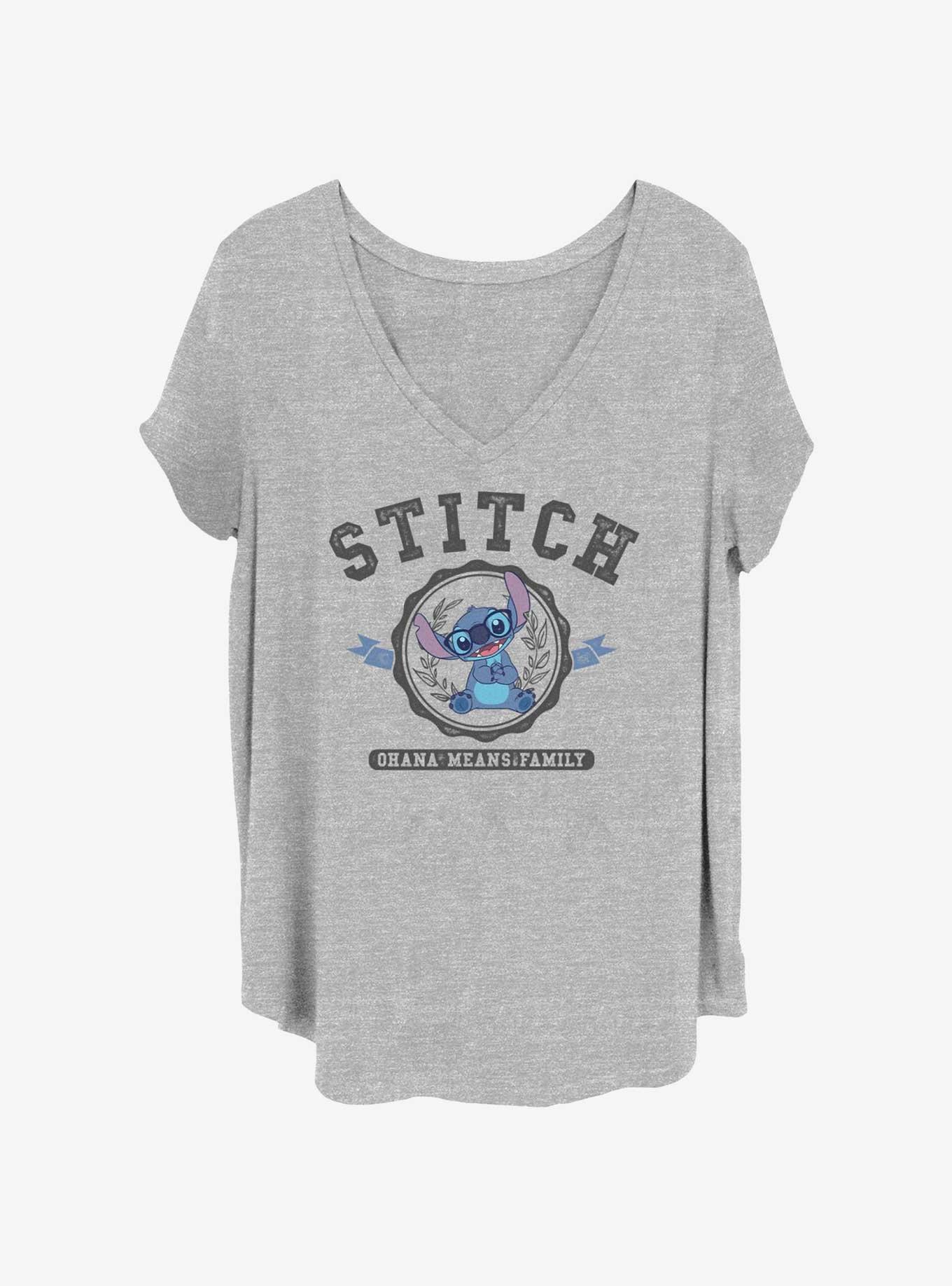 Disney Lilo & Stitch College Girls T-Shirt Plus Size, HEATHER GR, hi-res