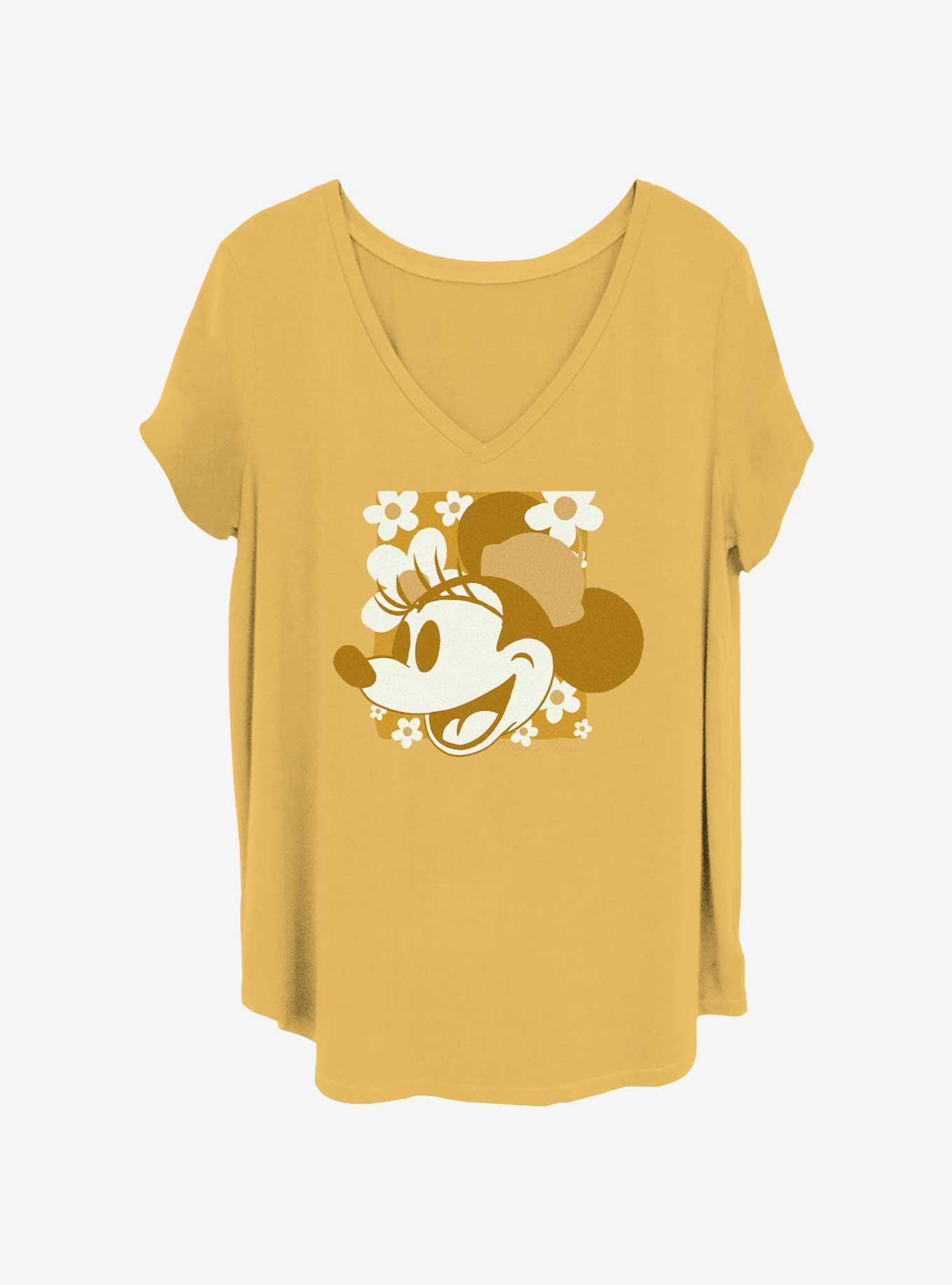 Disney Minnie Mouse Groovy Womens T-Shirt Plus Size, OCHRE, hi-res