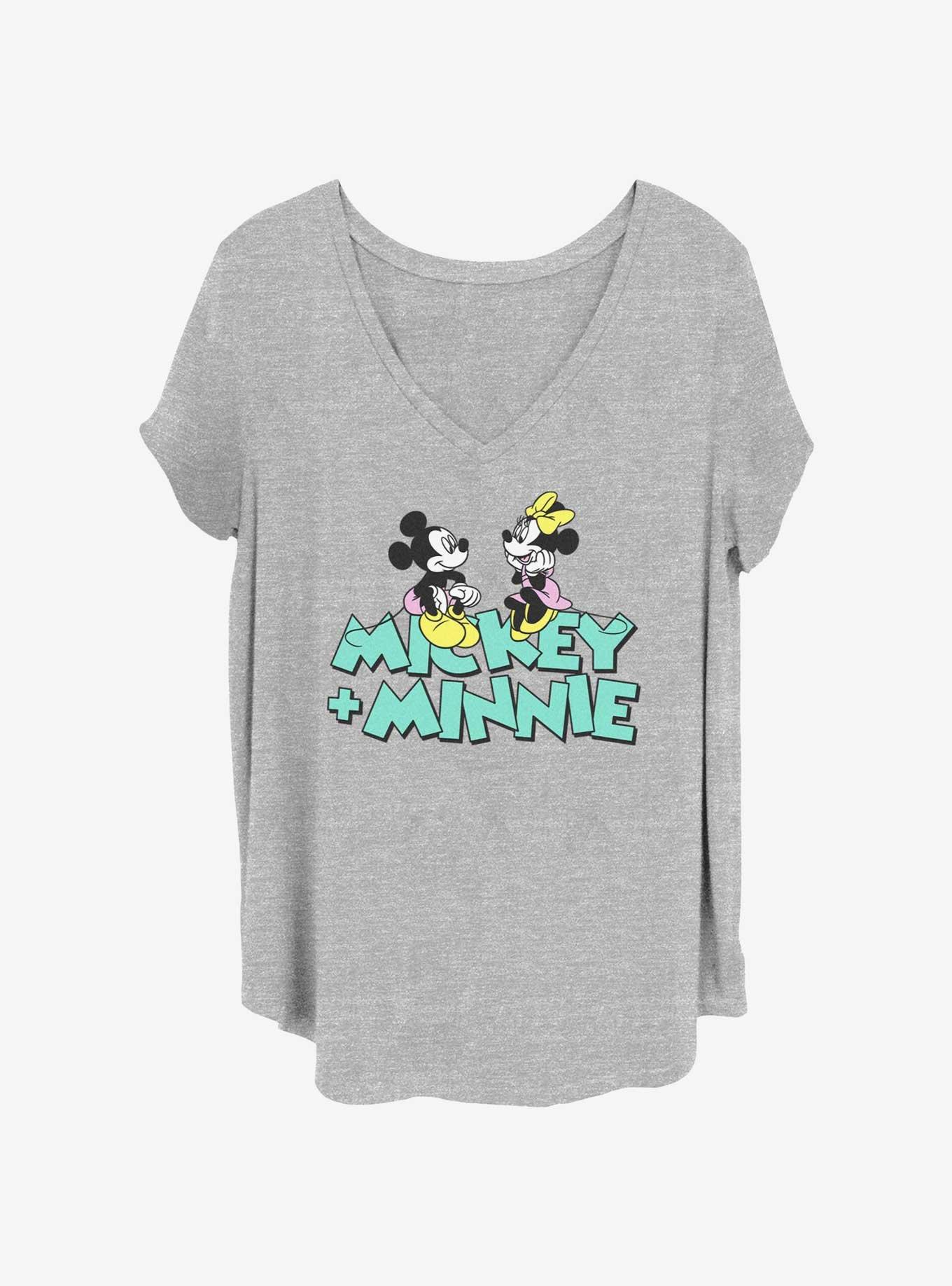 Disney Mickey Mouse Mickey Loves Minnie Girls T-Shirt Plus Size, , hi-res