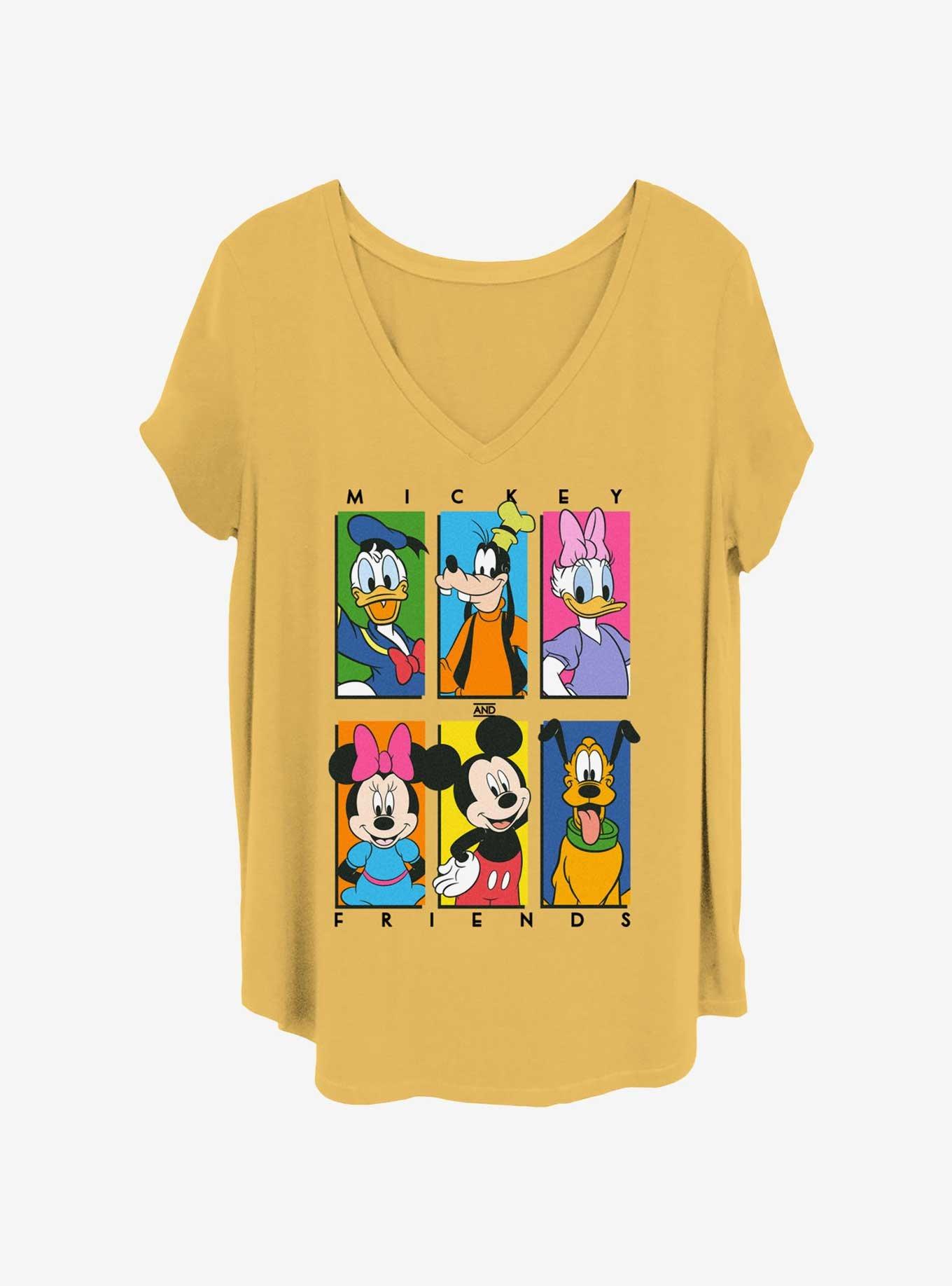 Disney Mickey Mouse Six Up Girls T-Shirt Plus Size, OCHRE, hi-res