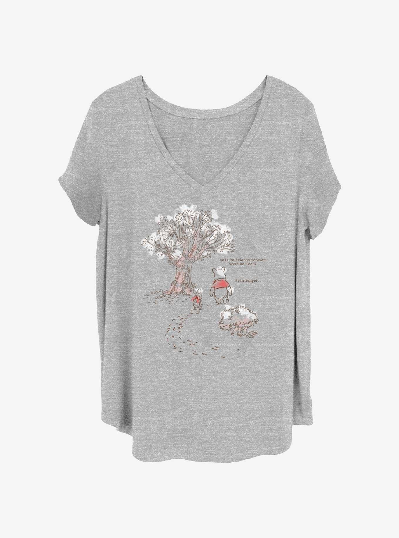 Disney Winnie The Pooh Even Longer Girls T-Shirt Plus Size, HEATHER GR, hi-res