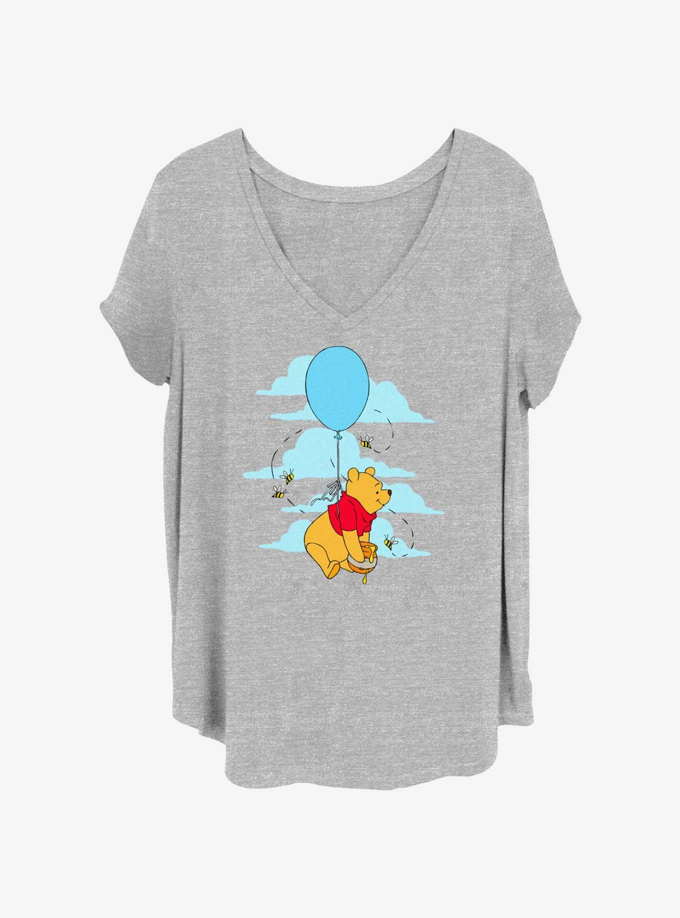 Disney Winnie The Pooh Pooh Balloon Womens T-Shirt Plus Size, , hi-res