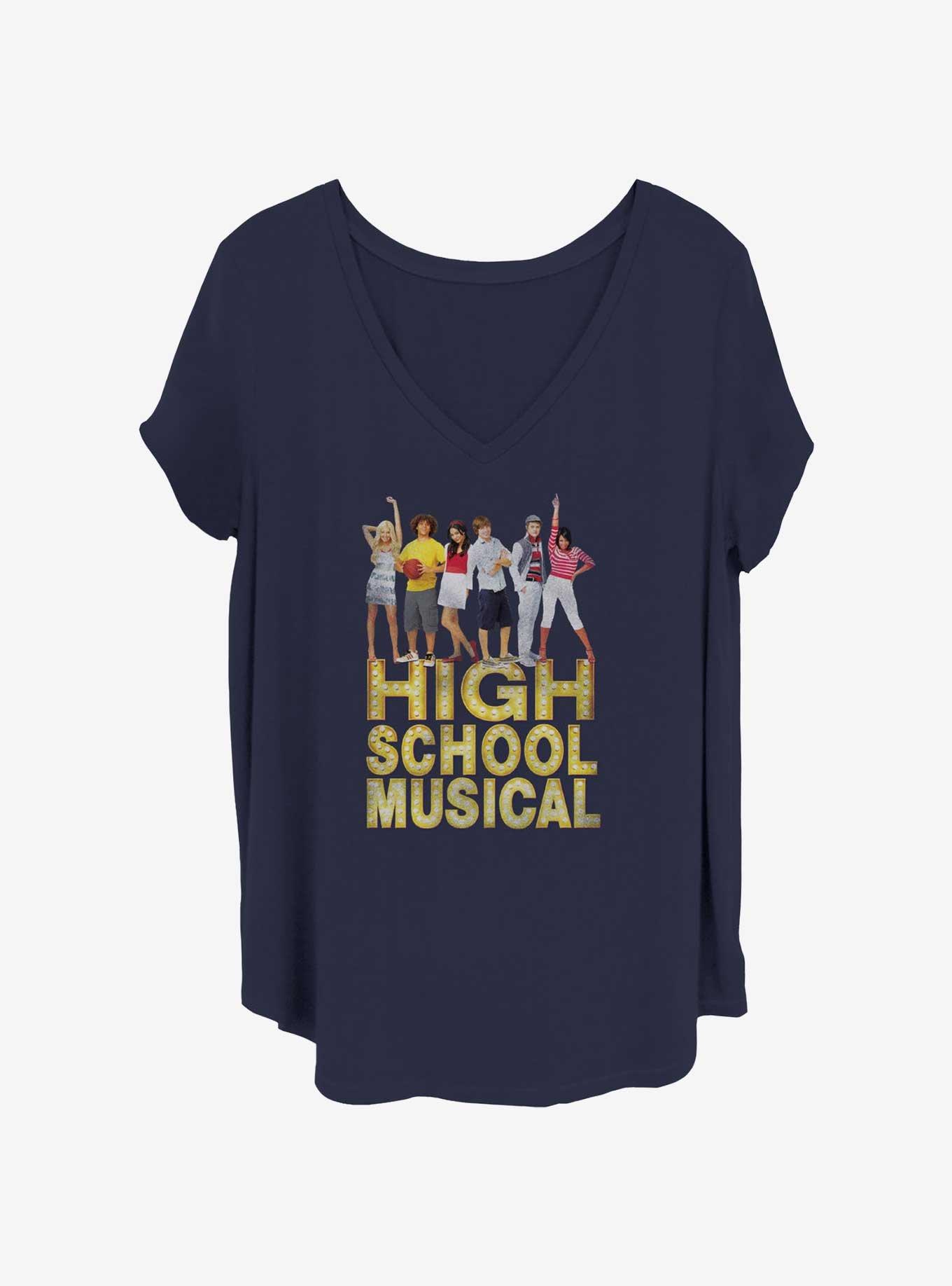 Disney High School Musical Cast Girls T-Shirt Plus Size, NAVY, hi-res