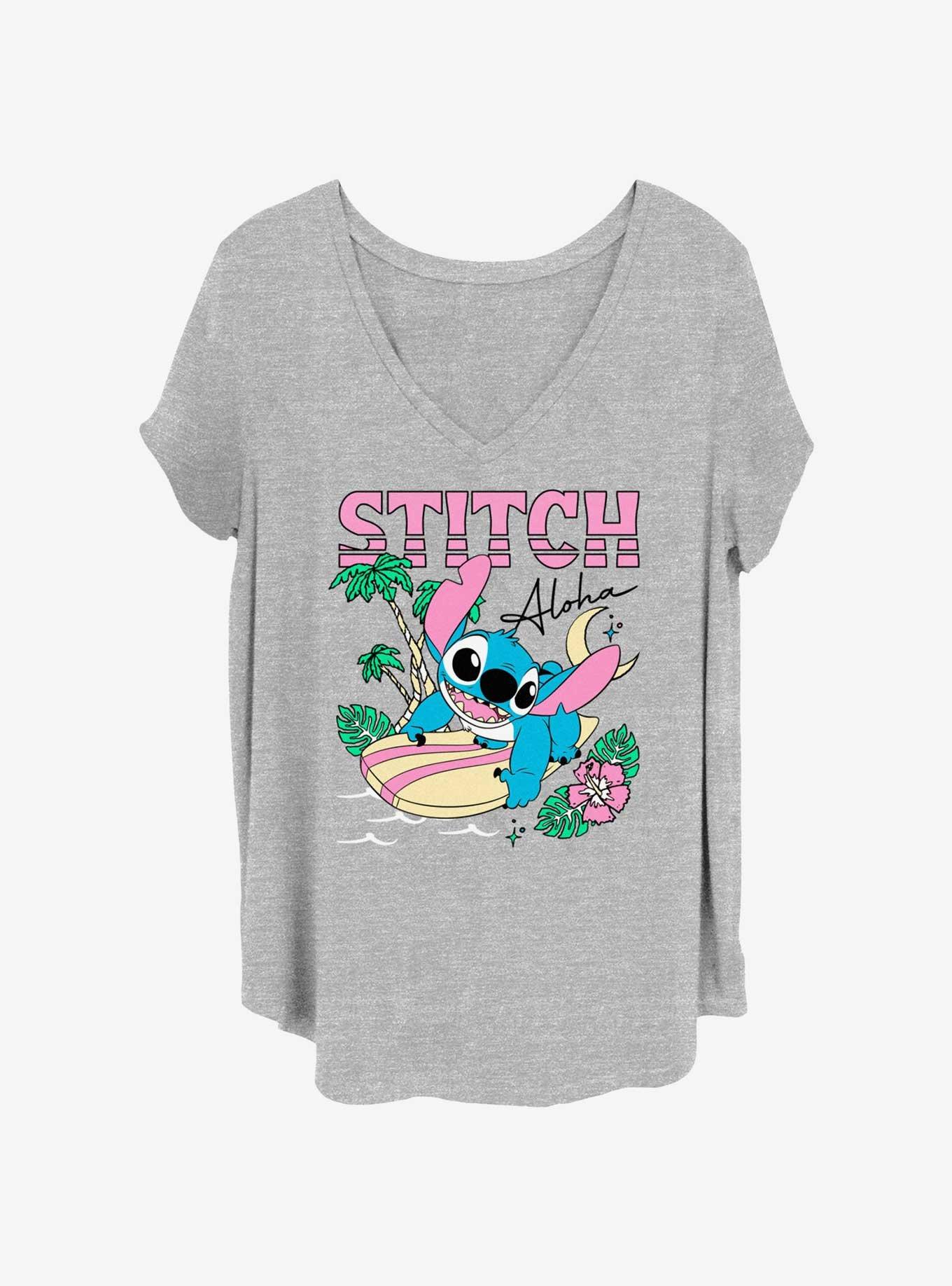 Disney Lilo & Stitch Aloha Stitch Womens T-Shirt Plus Size, , hi-res